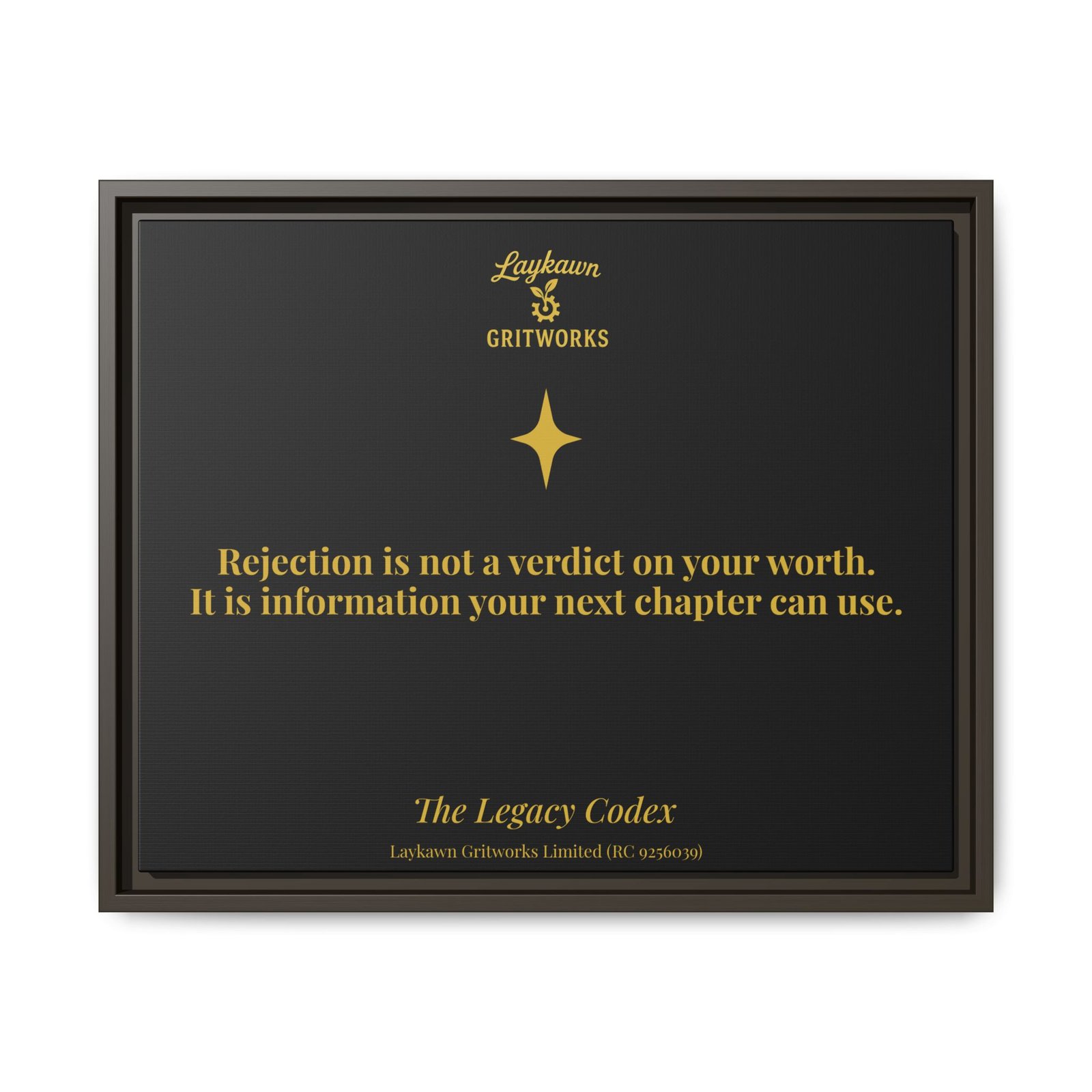 Rejection as Information – The Legacy Codex Premium Framed Canvas - Image 25