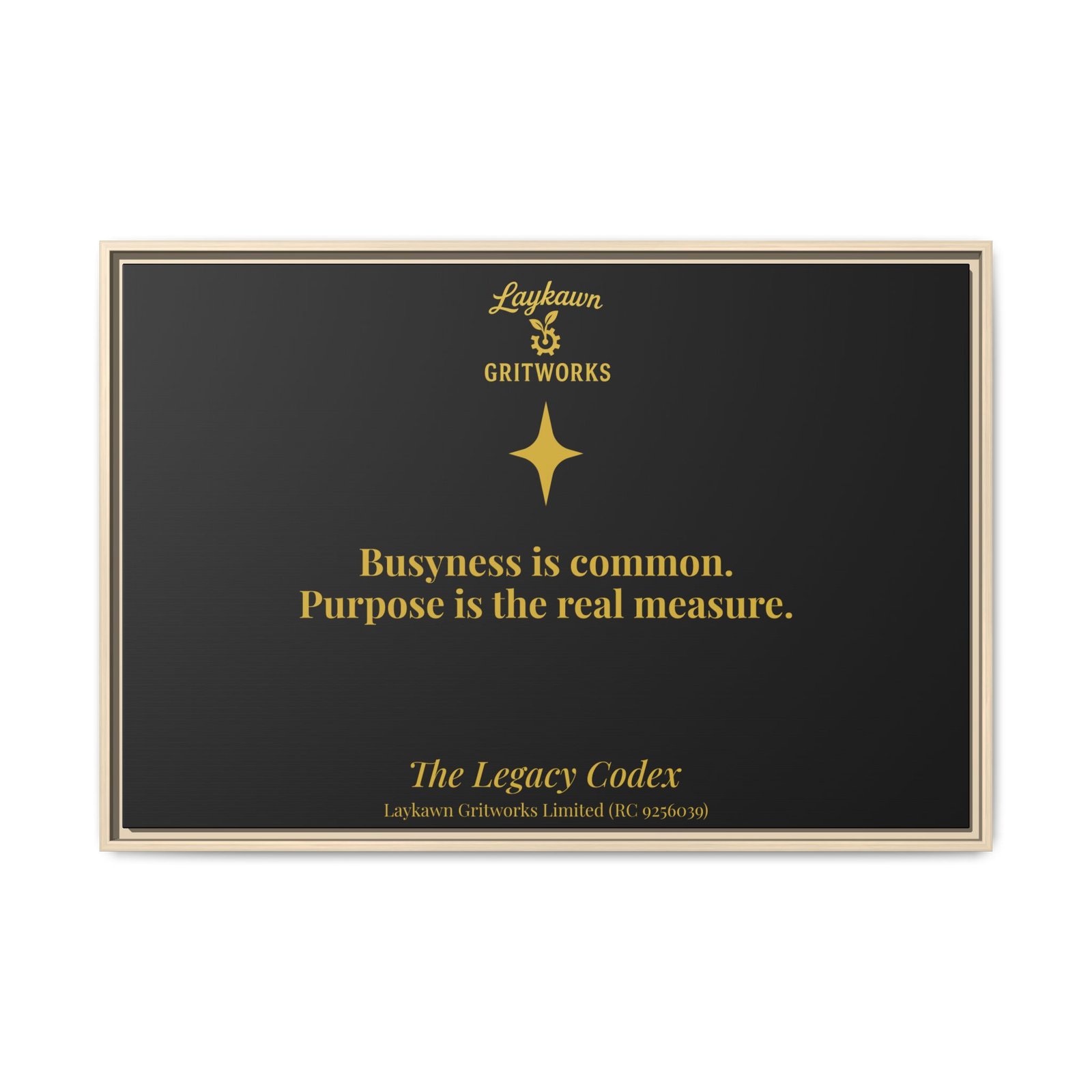 Purpose Over Busyness – The Legacy Codex Premium Framed Canvas - Image 45