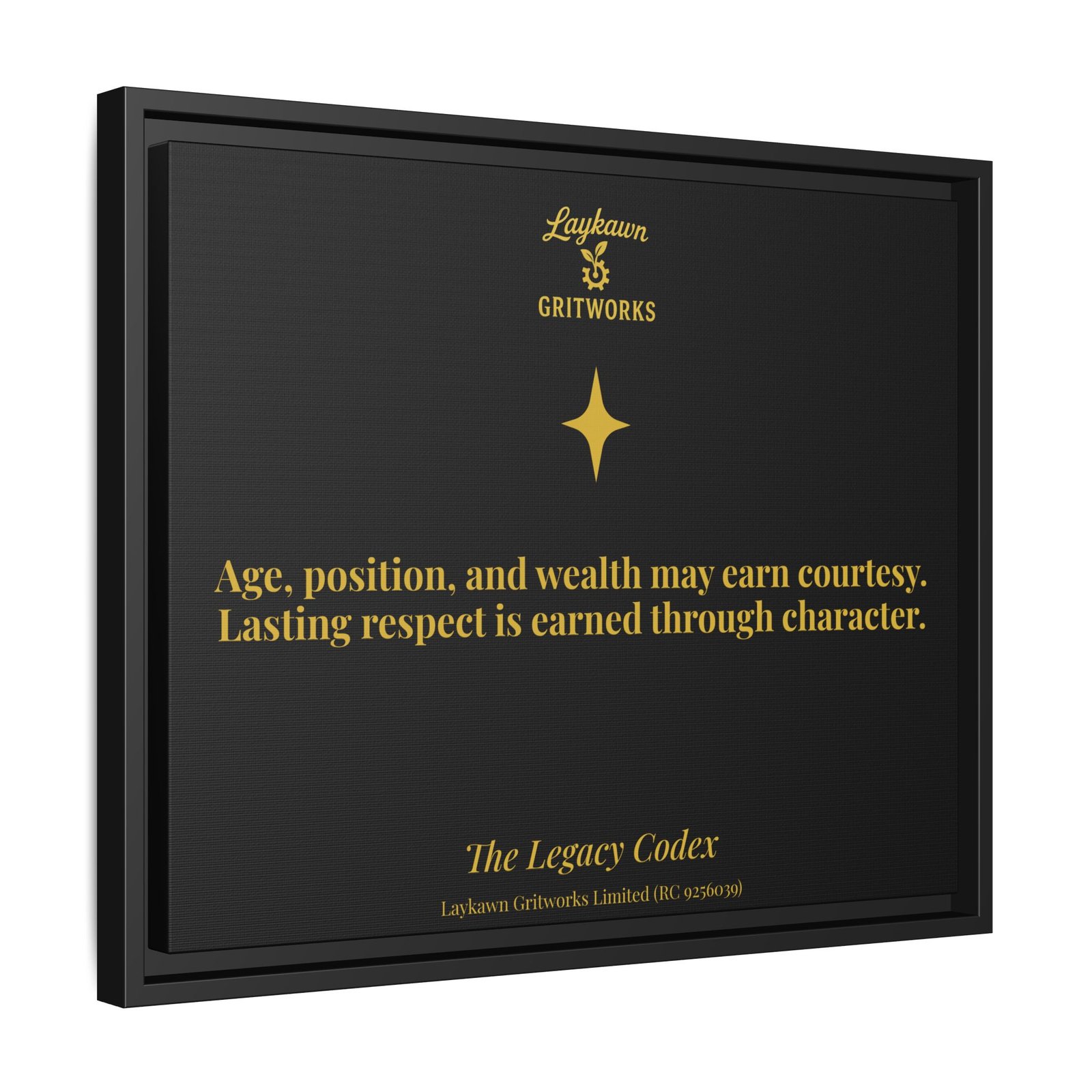 Earned Respect – The Legacy Codex Premium Framed Canvas - Image 30