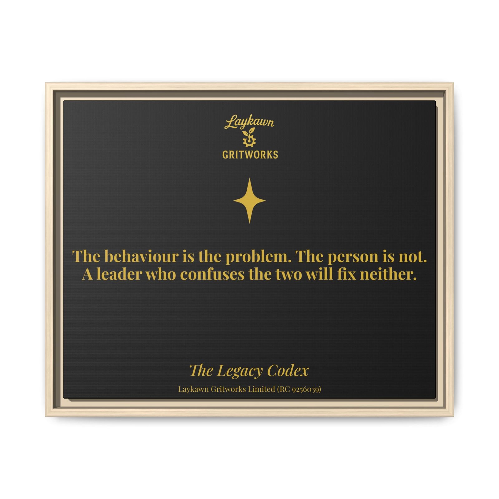 The Person is Not the Problem – The Legacy Codex Premium Framed Canvas - Image 21