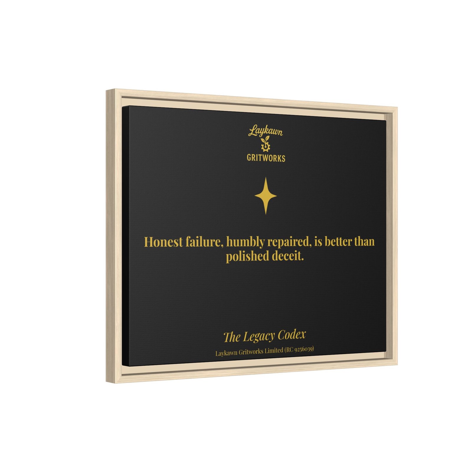 Honest Failure – The Legacy Codex Premium Framed Canvas - Image 22