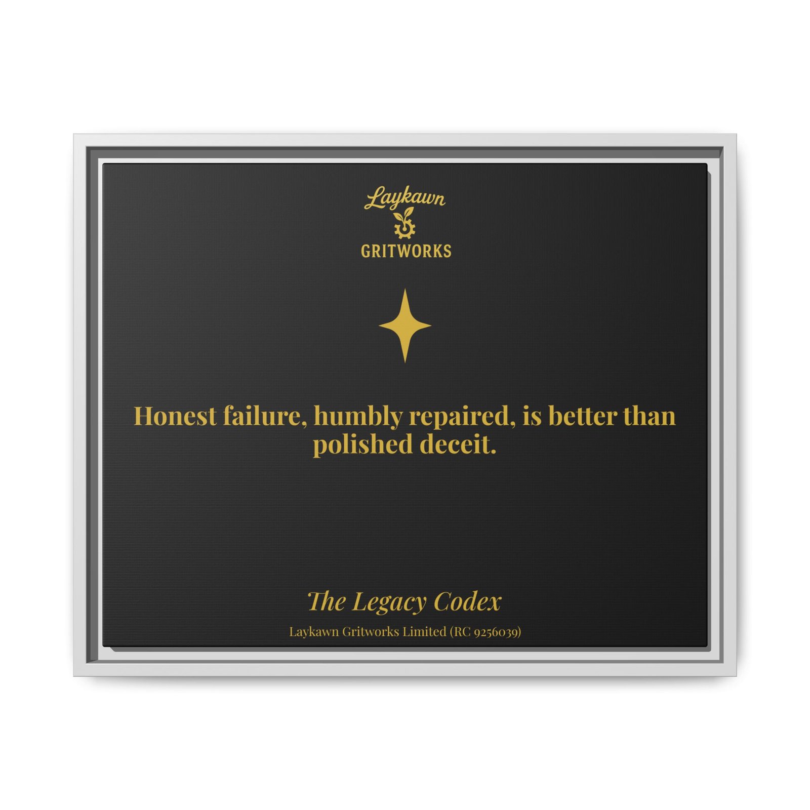 Honest Failure – The Legacy Codex Premium Framed Canvas - Image 17