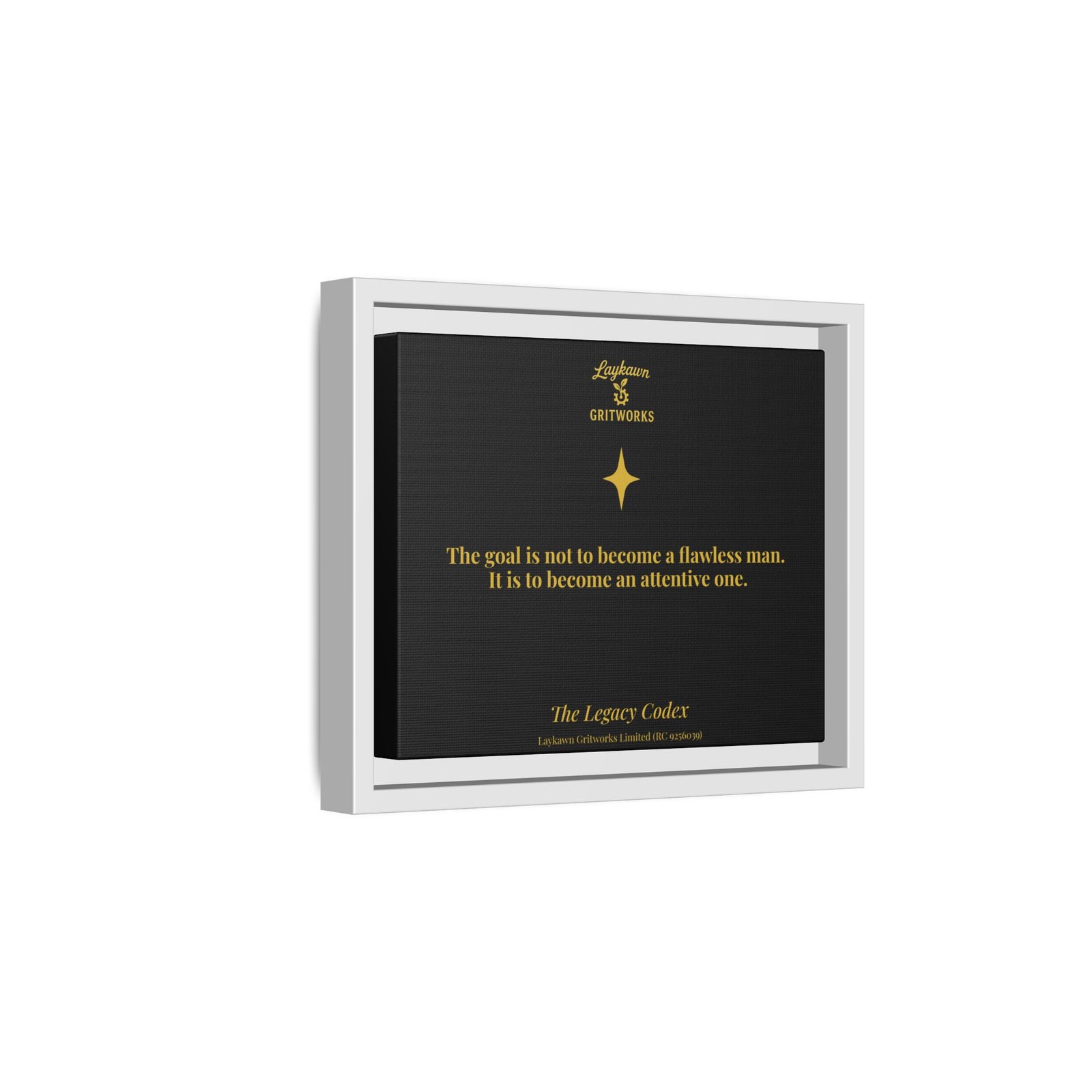 The Attentive Man – The Legacy Codex Premium Framed Canvas - Image 14