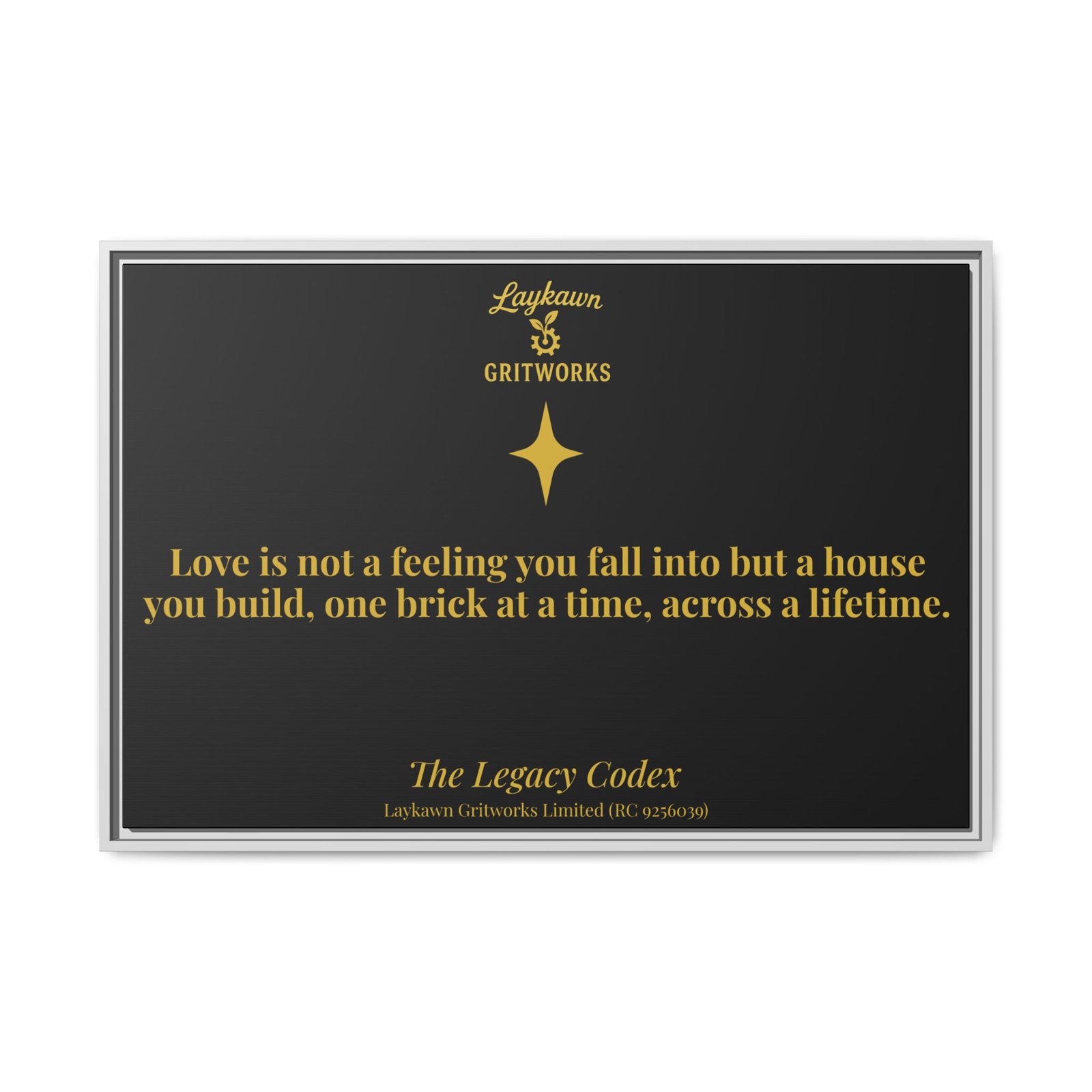 The House of Love – The Legacy Codex Premium Framed Canvas - Image 33