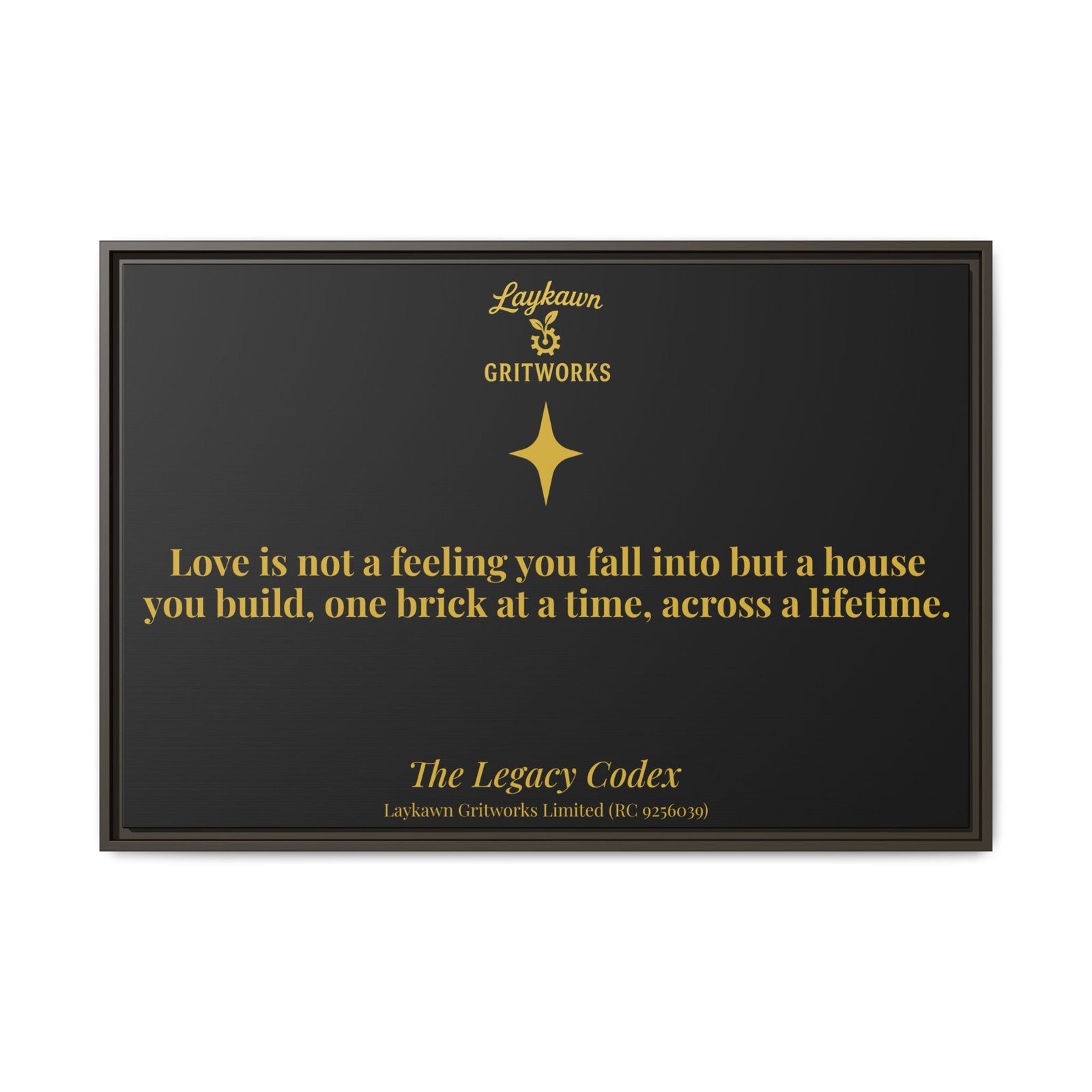 The House of Love – The Legacy Codex Premium Framed Canvas - Image 37
