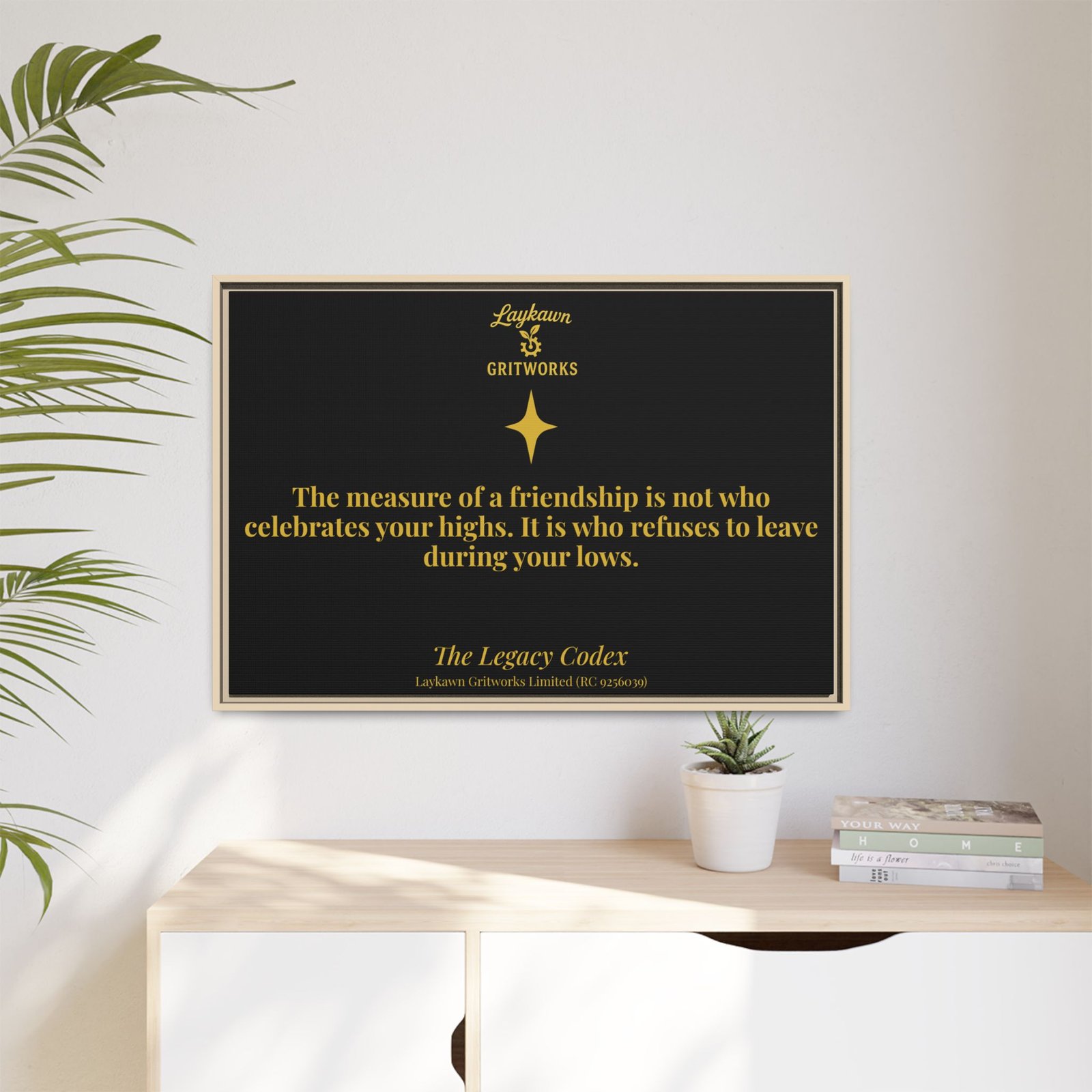 Tested Friendship – The Legacy Codex Premium Framed Canvas - Image 47