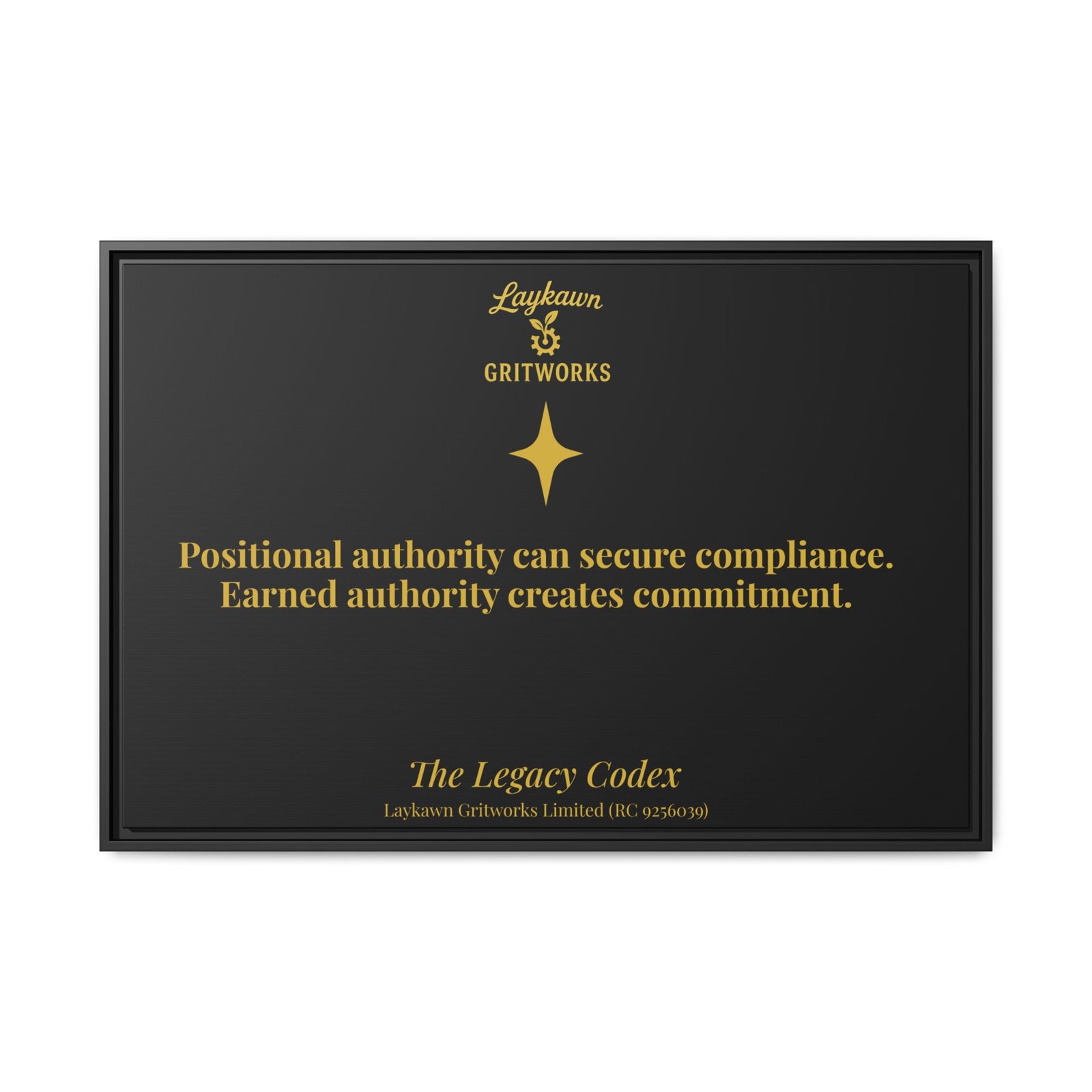 Earned Authority – The Legacy Codex Premium Framed Canvas - Image 41