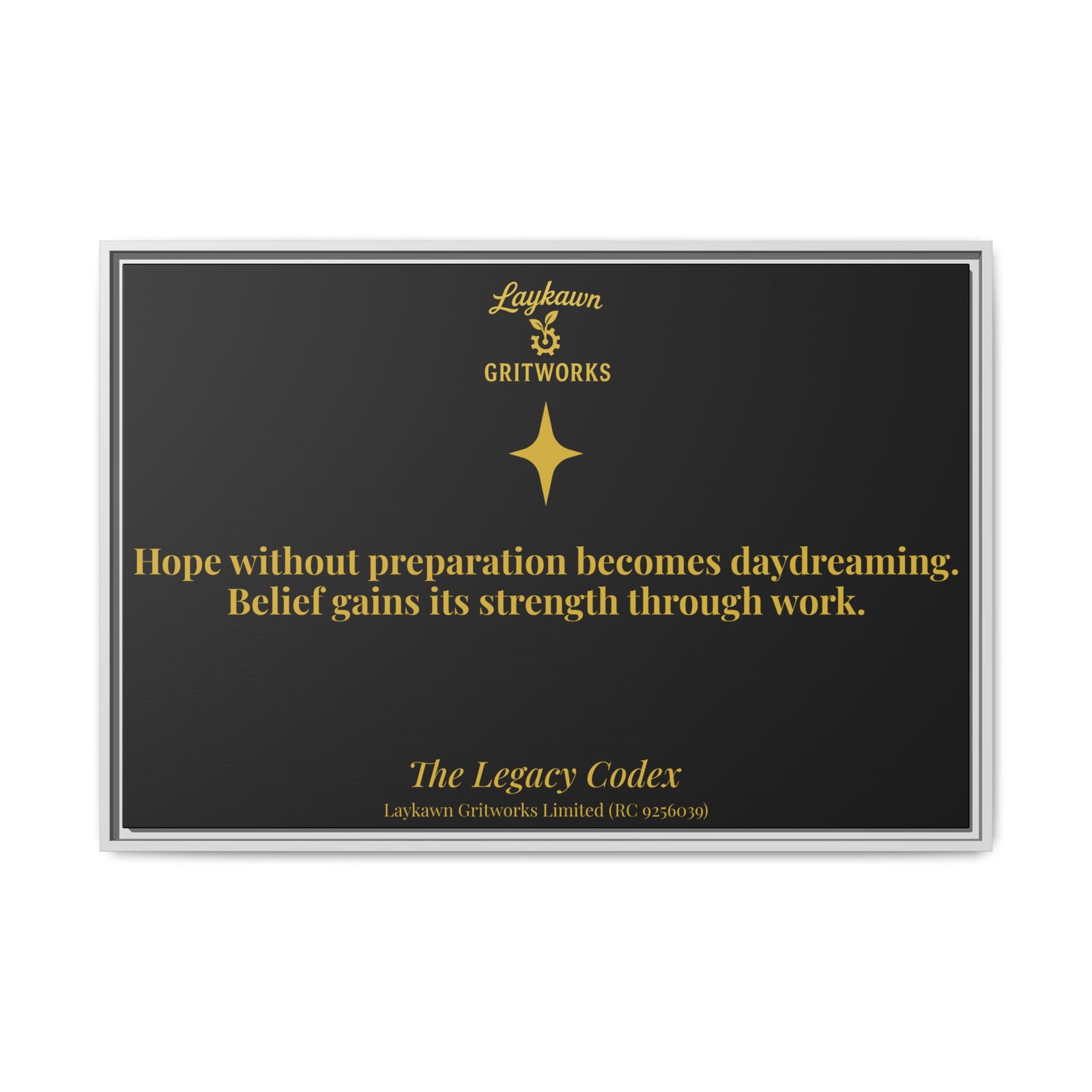 Hope With Preparation – The Legacy Codex Premium Framed Canvas - Image 33