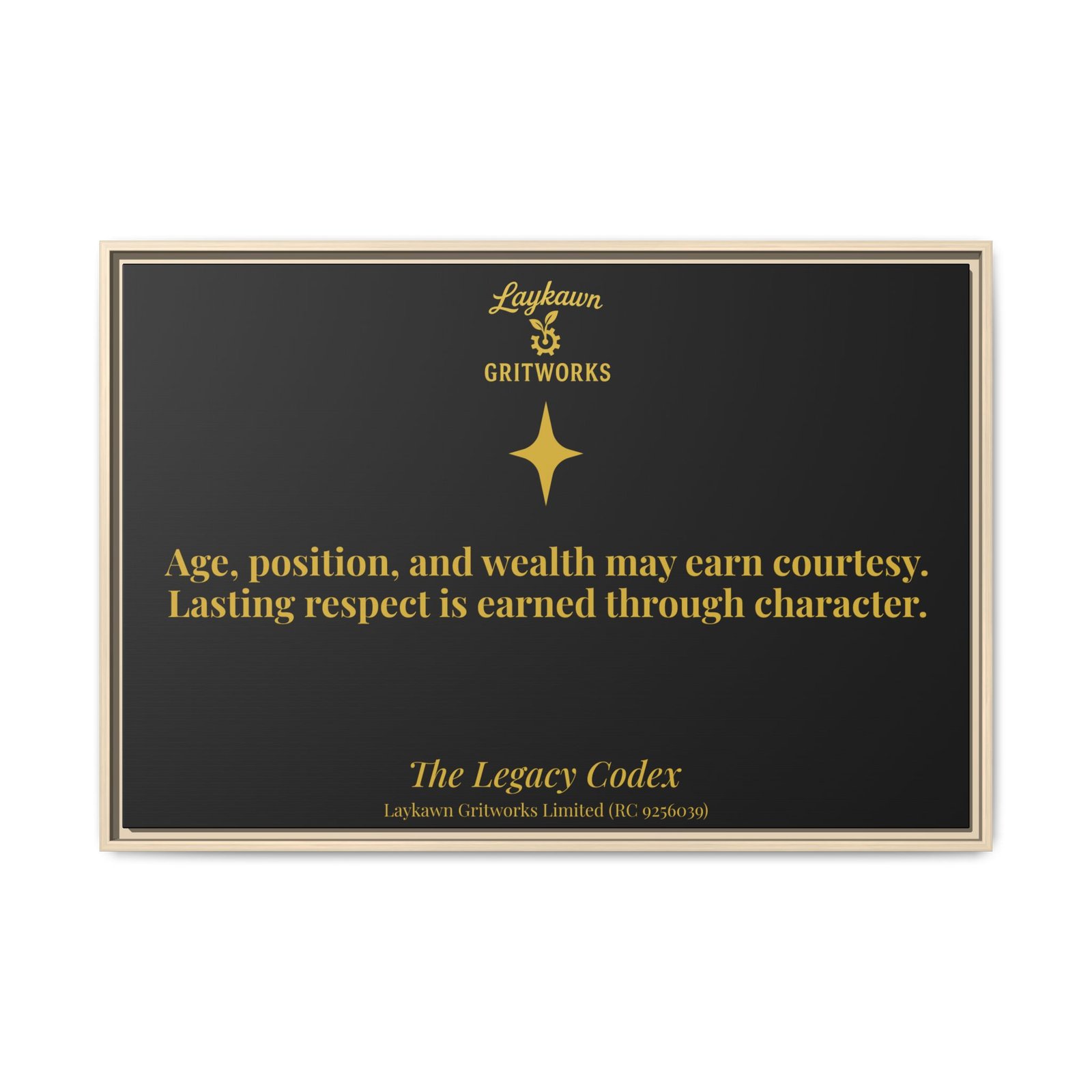 Earned Respect – The Legacy Codex Premium Framed Canvas - Image 45