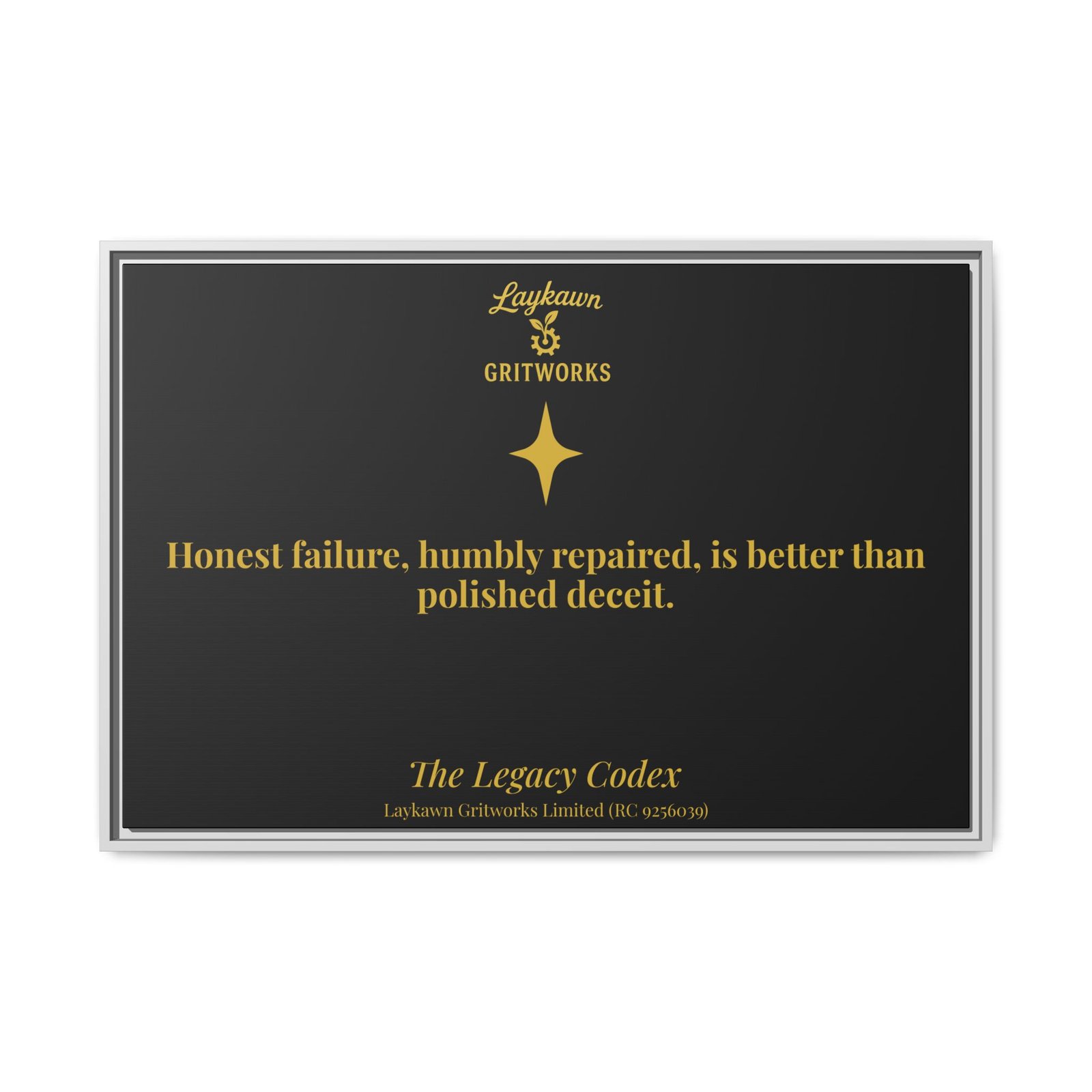 Honest Failure – The Legacy Codex Premium Framed Canvas - Image 33