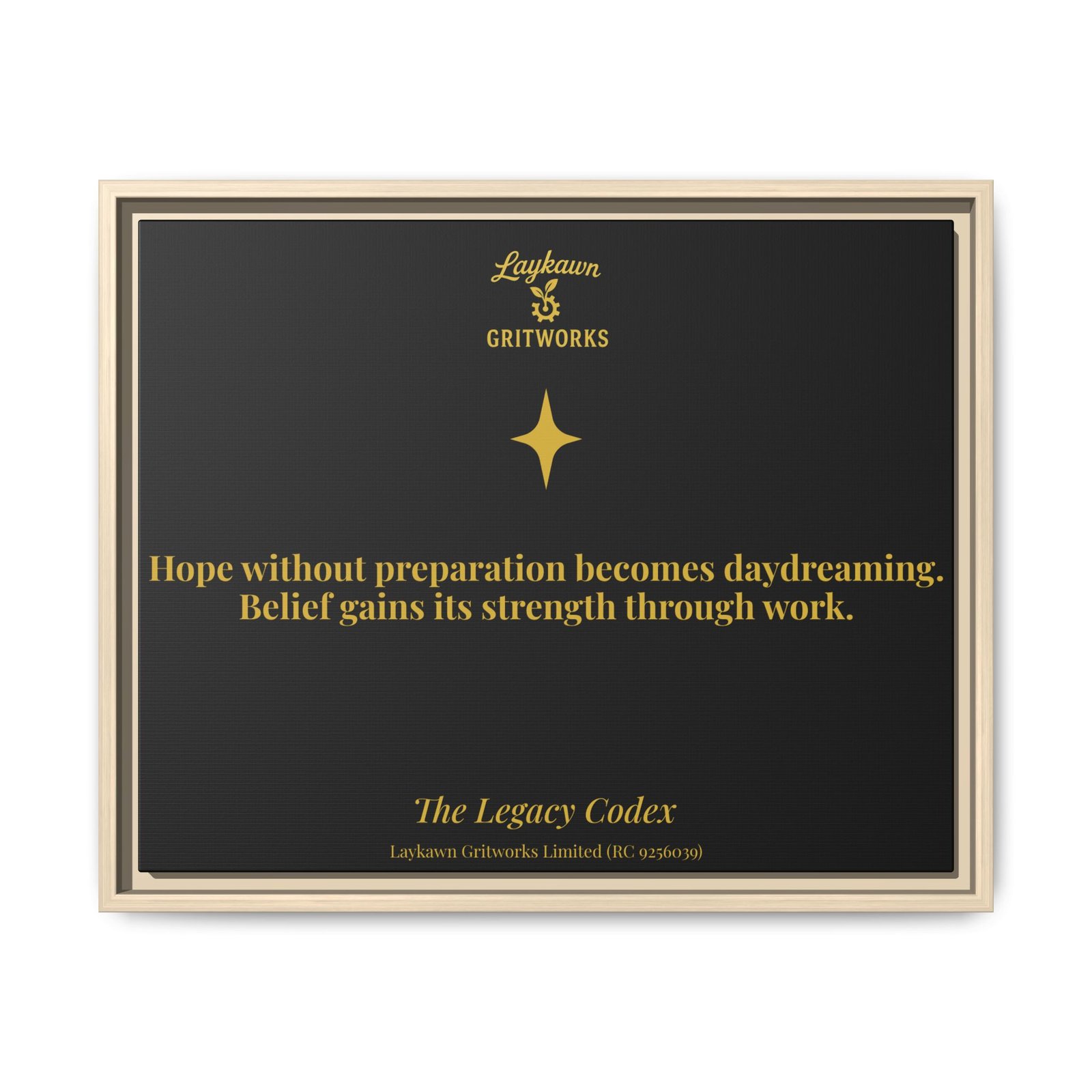 Hope With Preparation – The Legacy Codex Premium Framed Canvas - Image 21