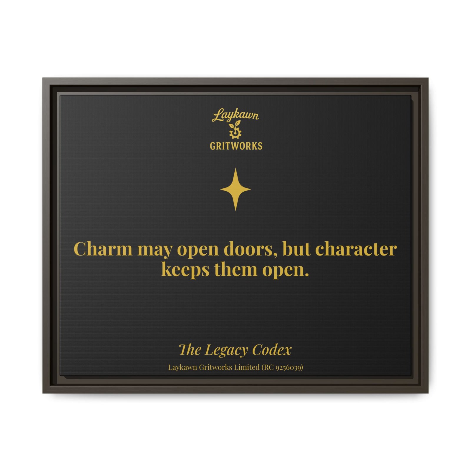 The Power of Character – The Legacy Codex Premium Framed Canvas - Image 25