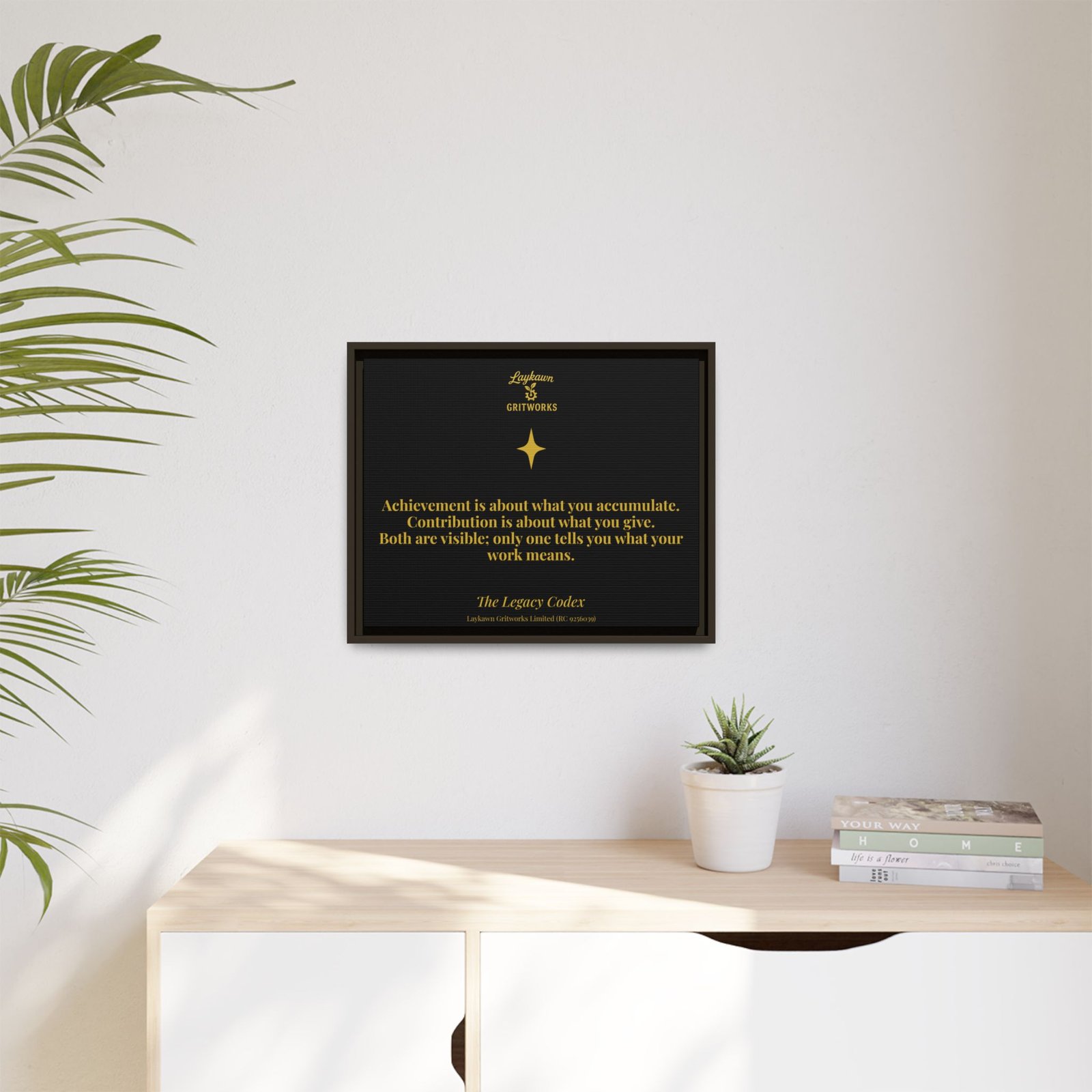 Achievement vs. Contribution – The Legacy Codex Premium Framed Canvas - Image 27