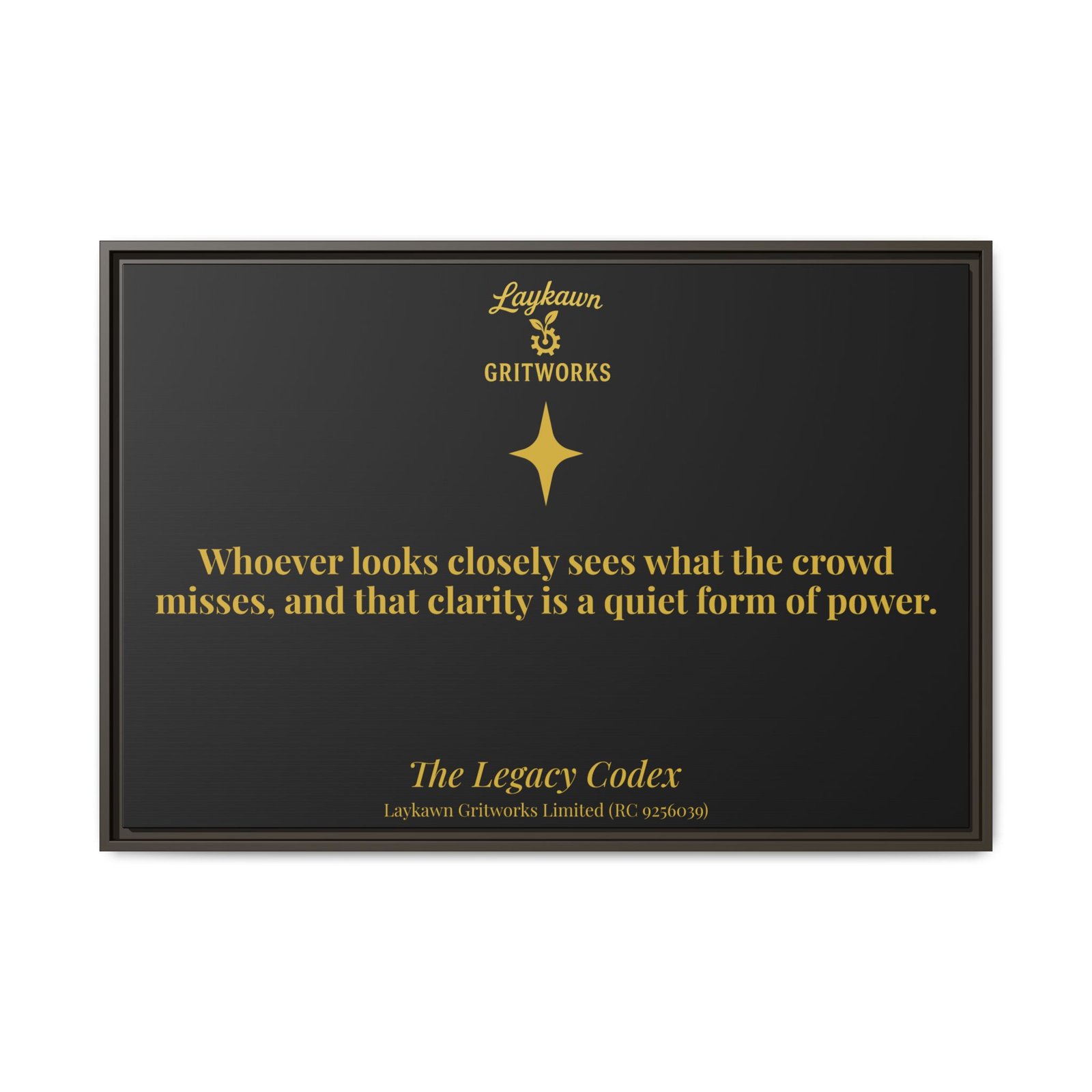 The Power of Observation – The Legacy Codex Premium Framed Canvas - Image 37