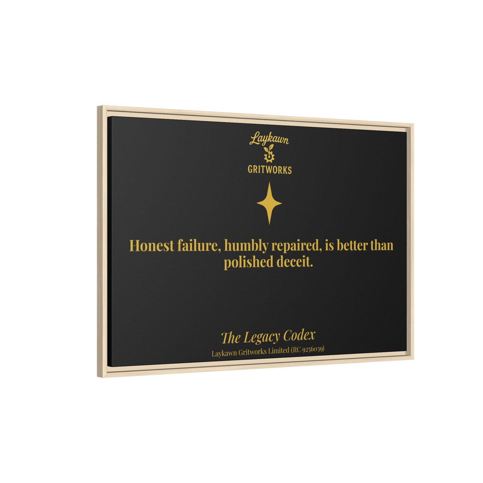 Honest Failure – The Legacy Codex Premium Framed Canvas - Image 46