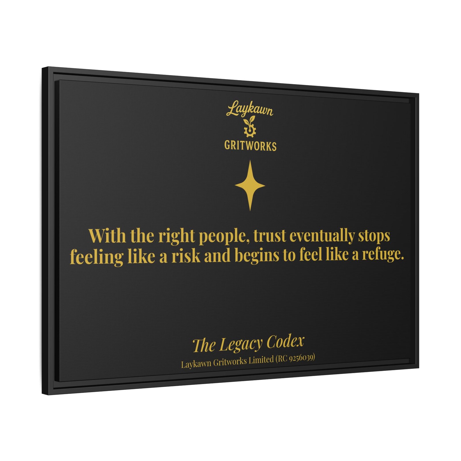 Trust as Refuge – The Legacy Codex Premium Framed Canvas - Image 42