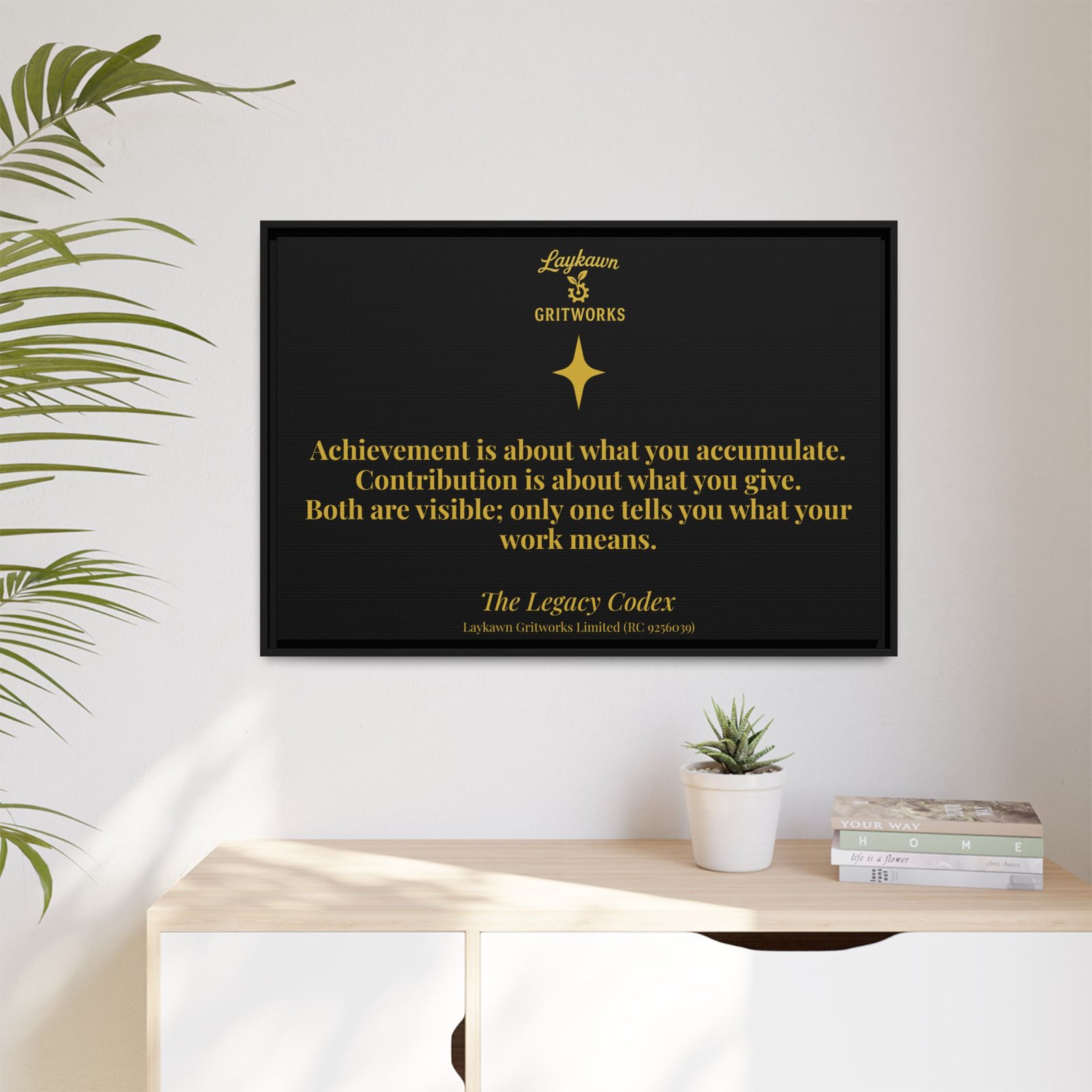 Achievement vs. Contribution – The Legacy Codex Premium Framed Canvas - Image 43