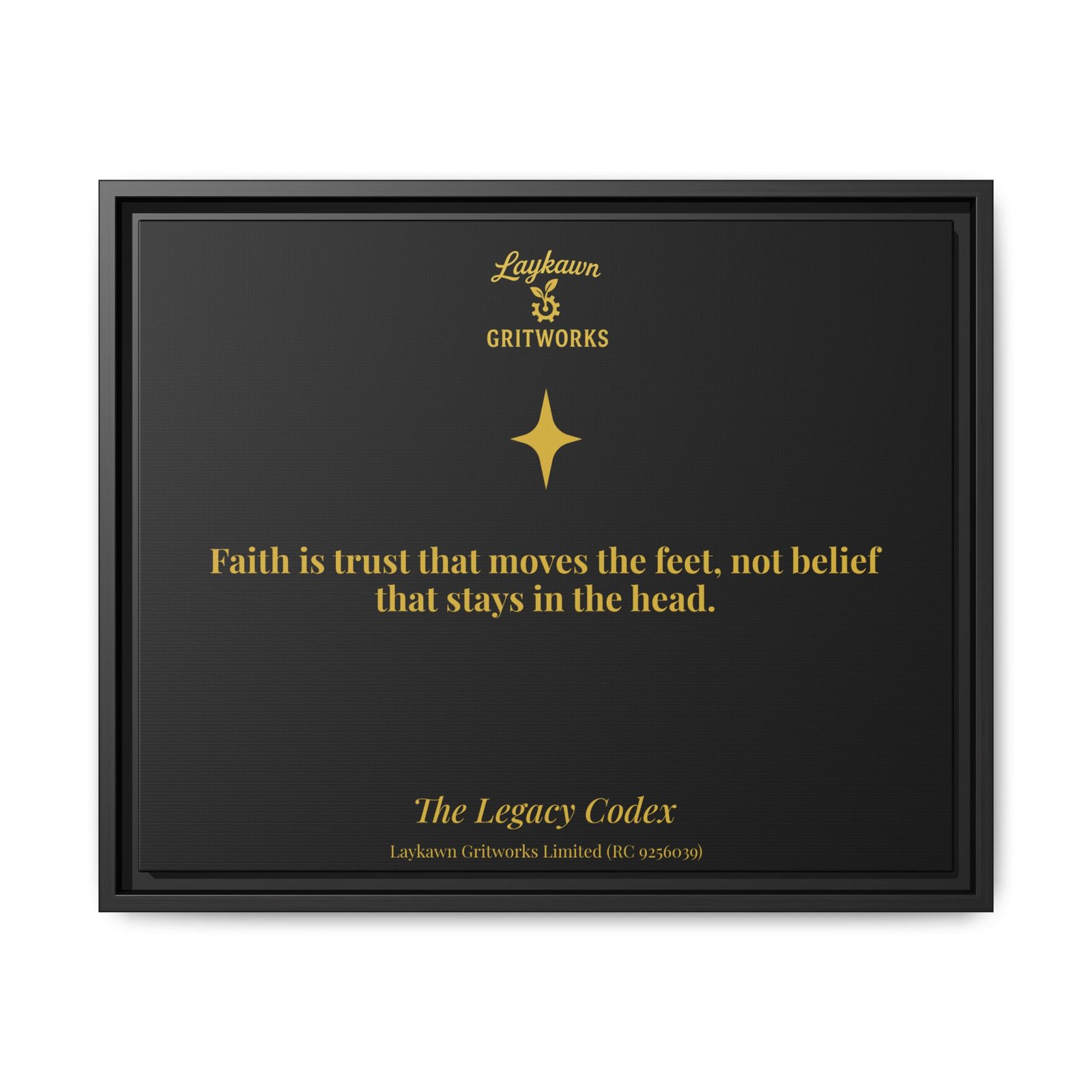 Faith That Moves – The Legacy Codex Premium Framed Canvas - Image 29