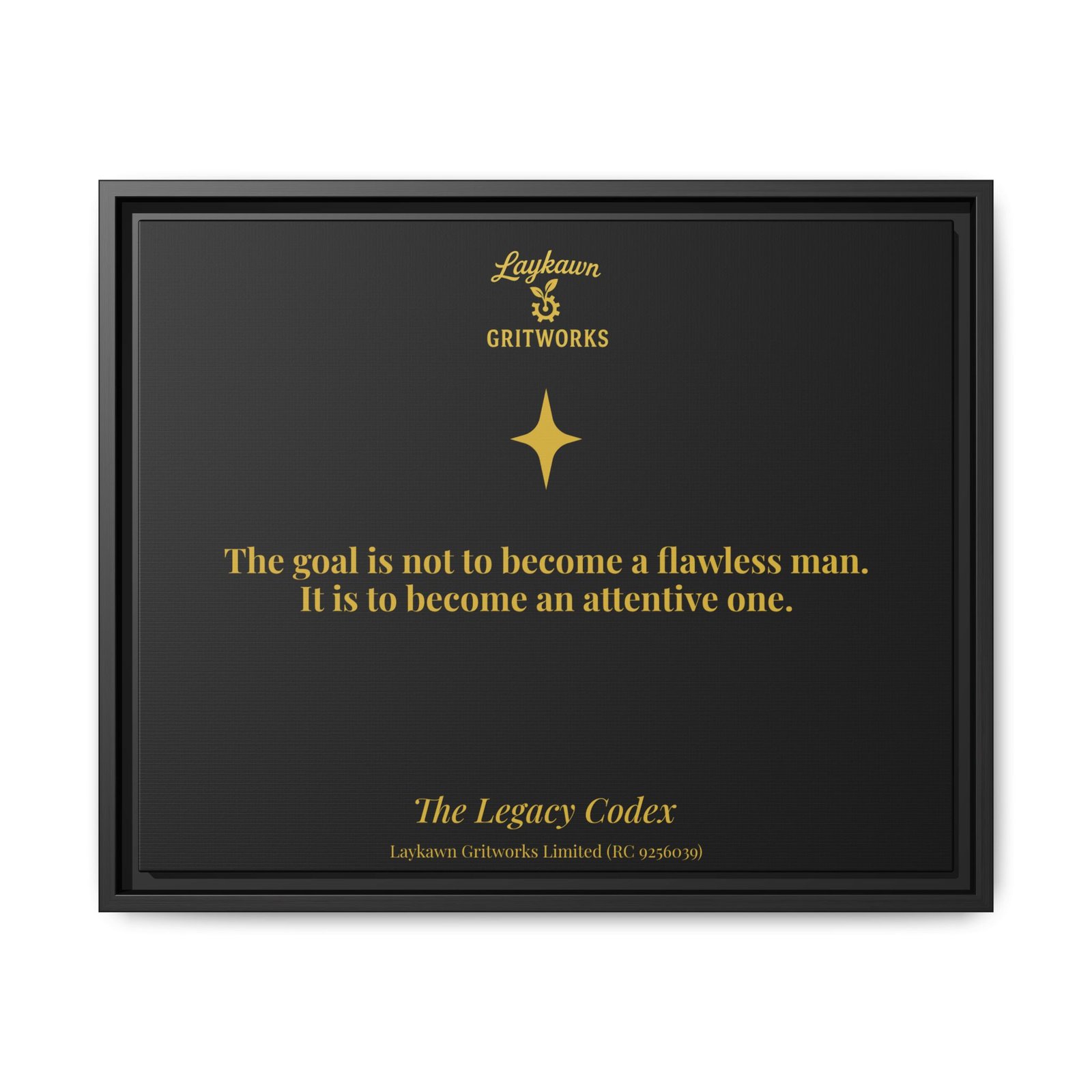 The Attentive Man – The Legacy Codex Premium Framed Canvas - Image 29