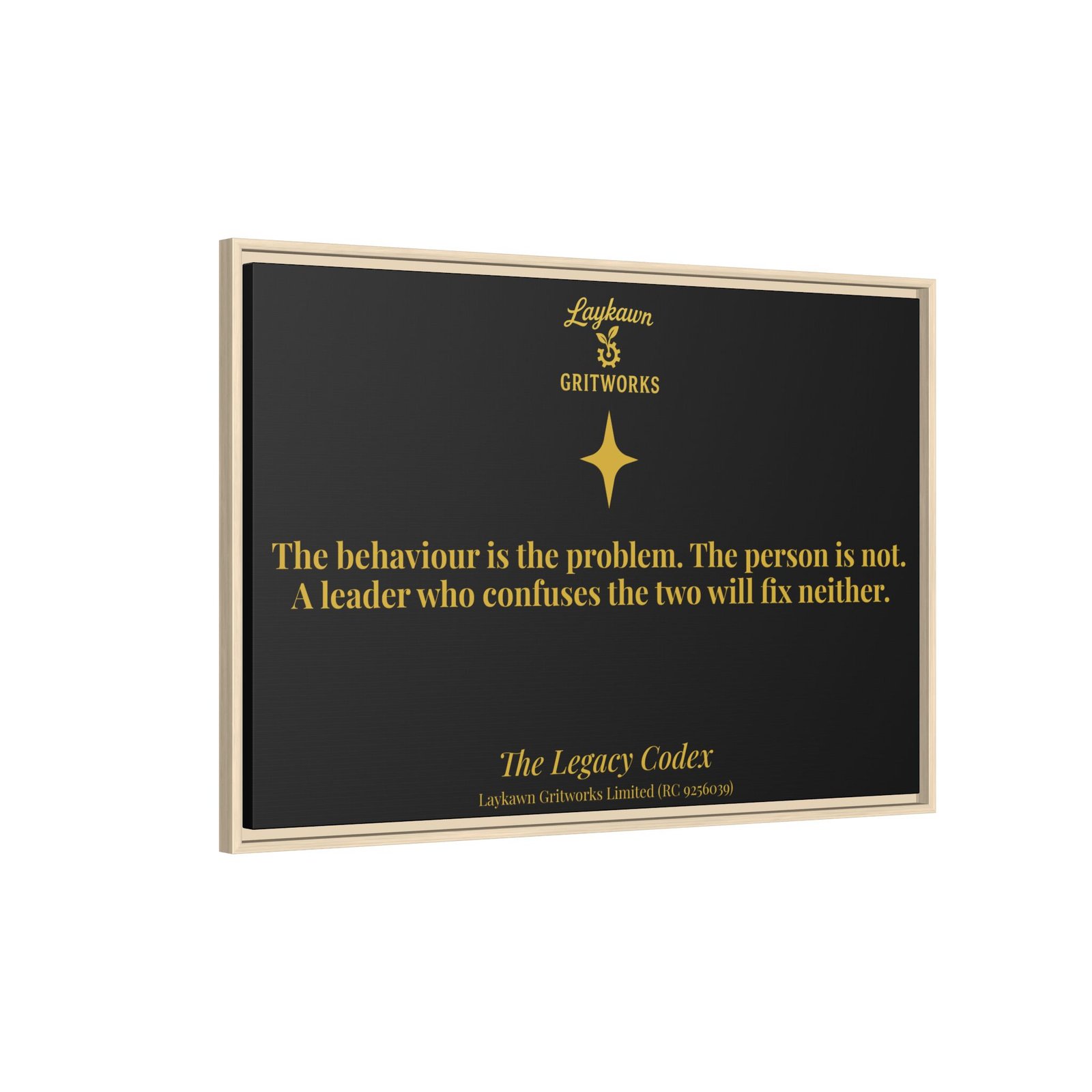 The Person is Not the Problem – The Legacy Codex Premium Framed Canvas - Image 46
