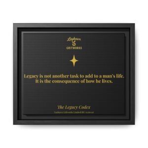 The Consequence of Living – The Legacy Codex Premium Framed Canvas