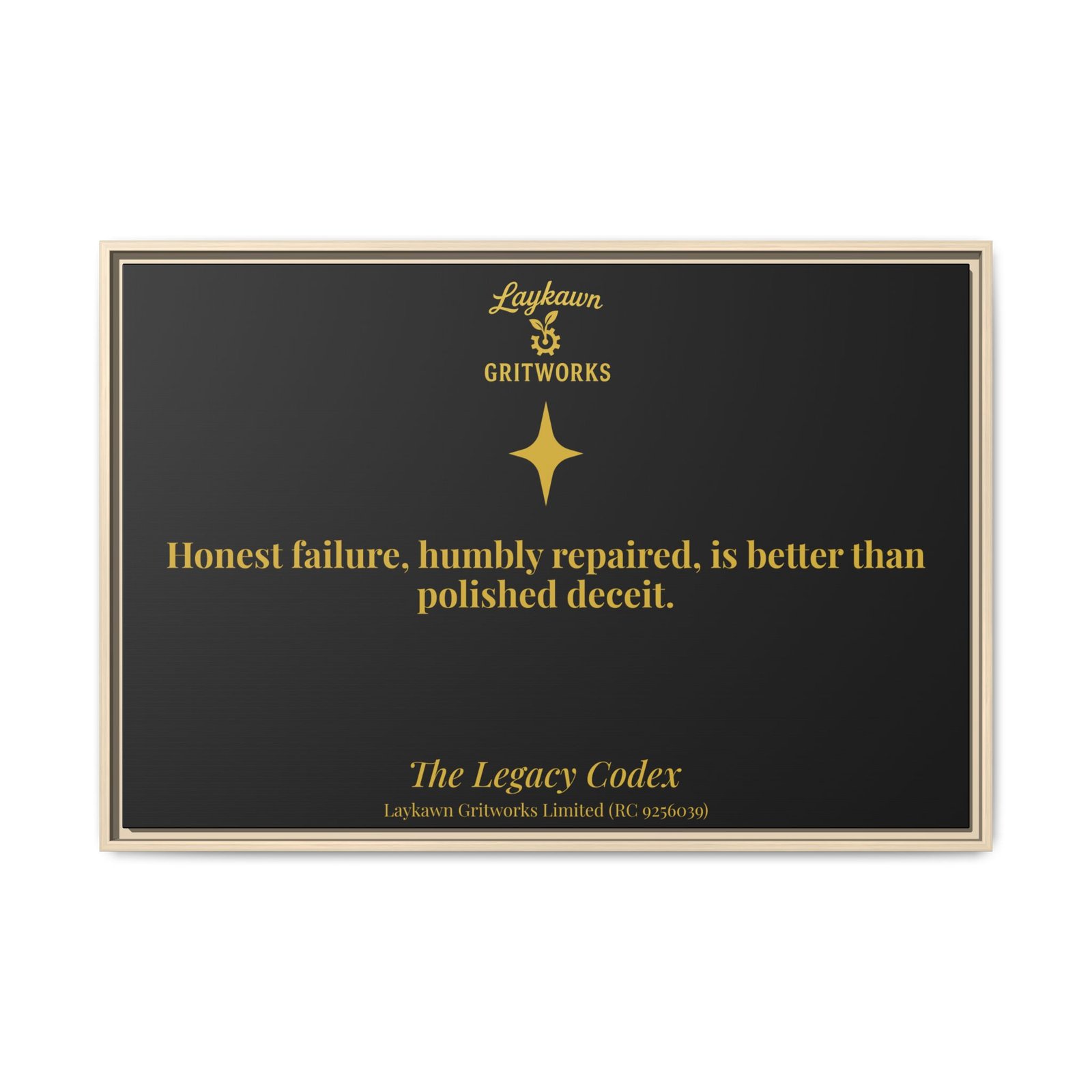Honest Failure – The Legacy Codex Premium Framed Canvas - Image 45