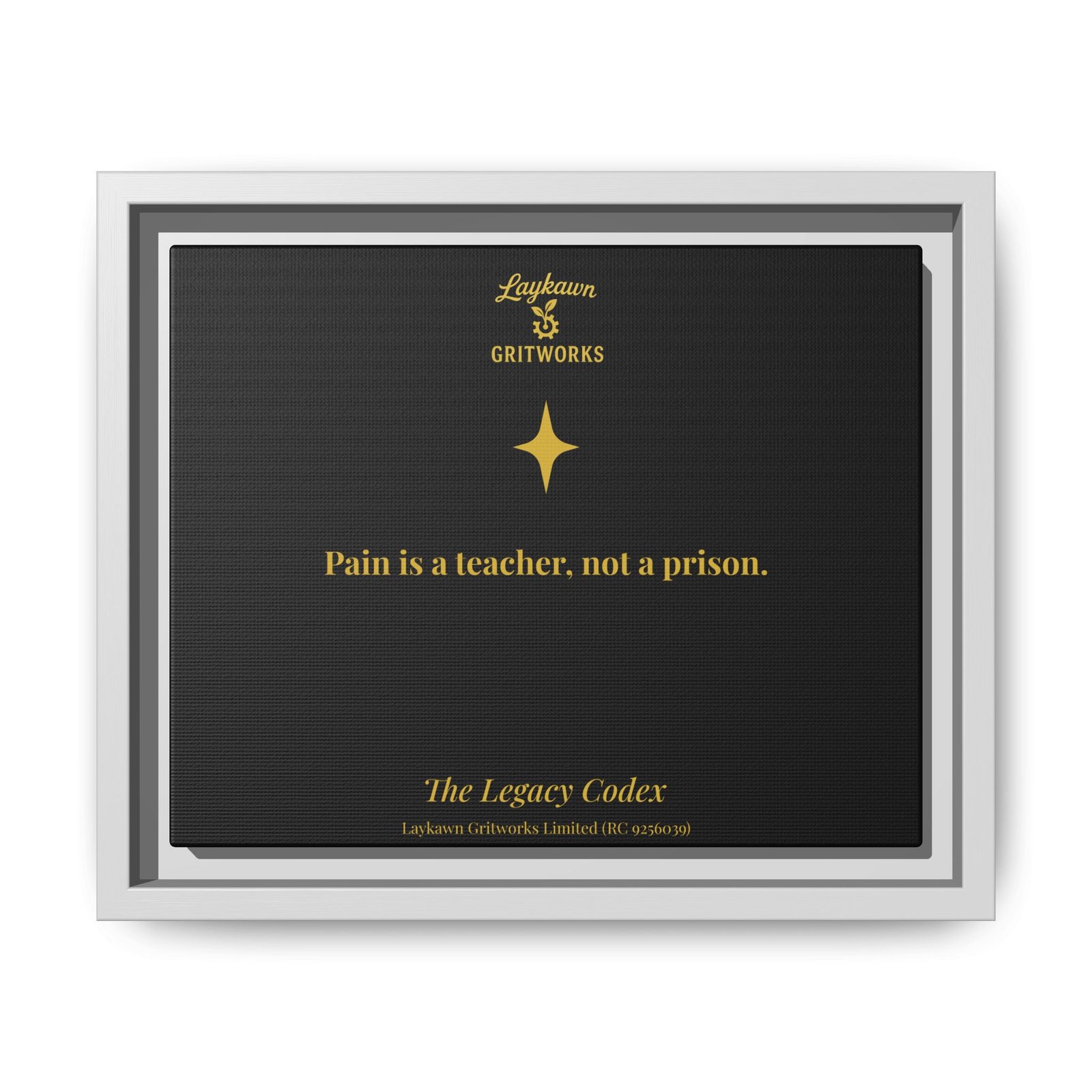 Pain as a Teacher – The Legacy Codex Premium Framed Canvas - Image 13