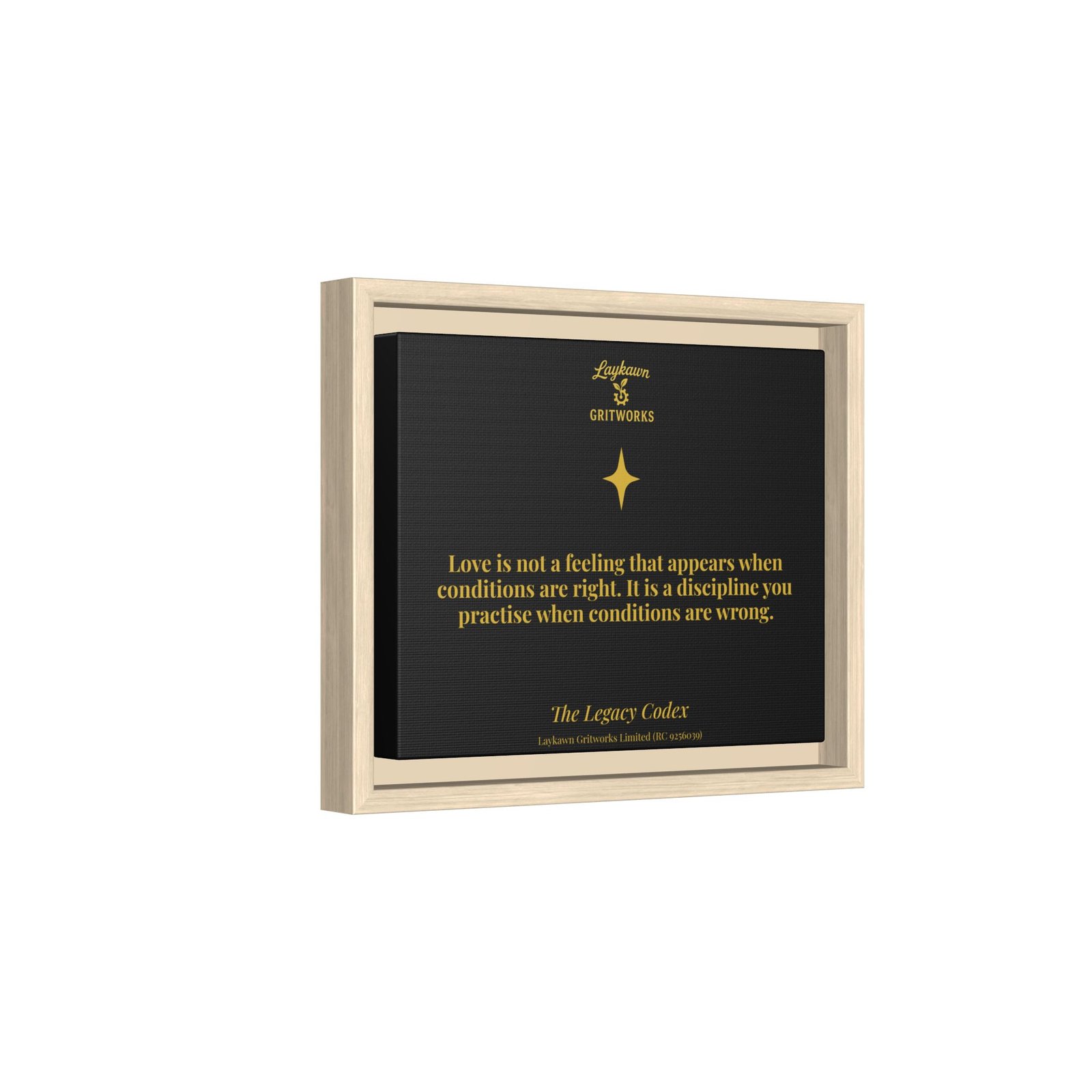 Love as Discipline – The Legacy Codex Premium Framed Canvas - Image 6