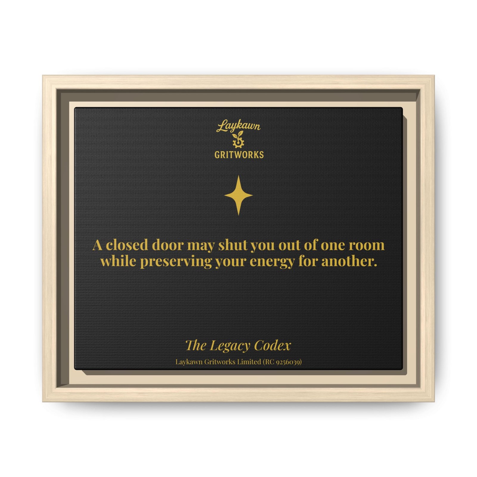 Beyond the Closed Door – The Legacy Codex Premium Framed Canvas - Image 5