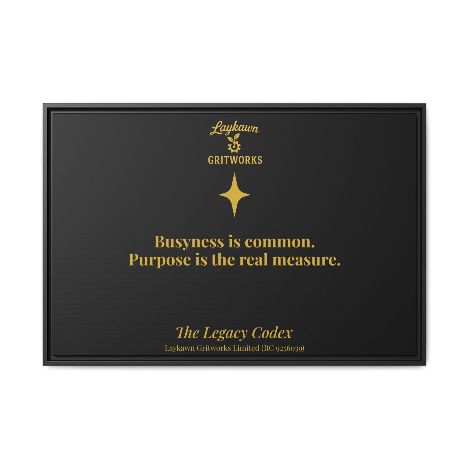Purpose Over Busyness – The Legacy Codex Premium Framed Canvas - Image 41