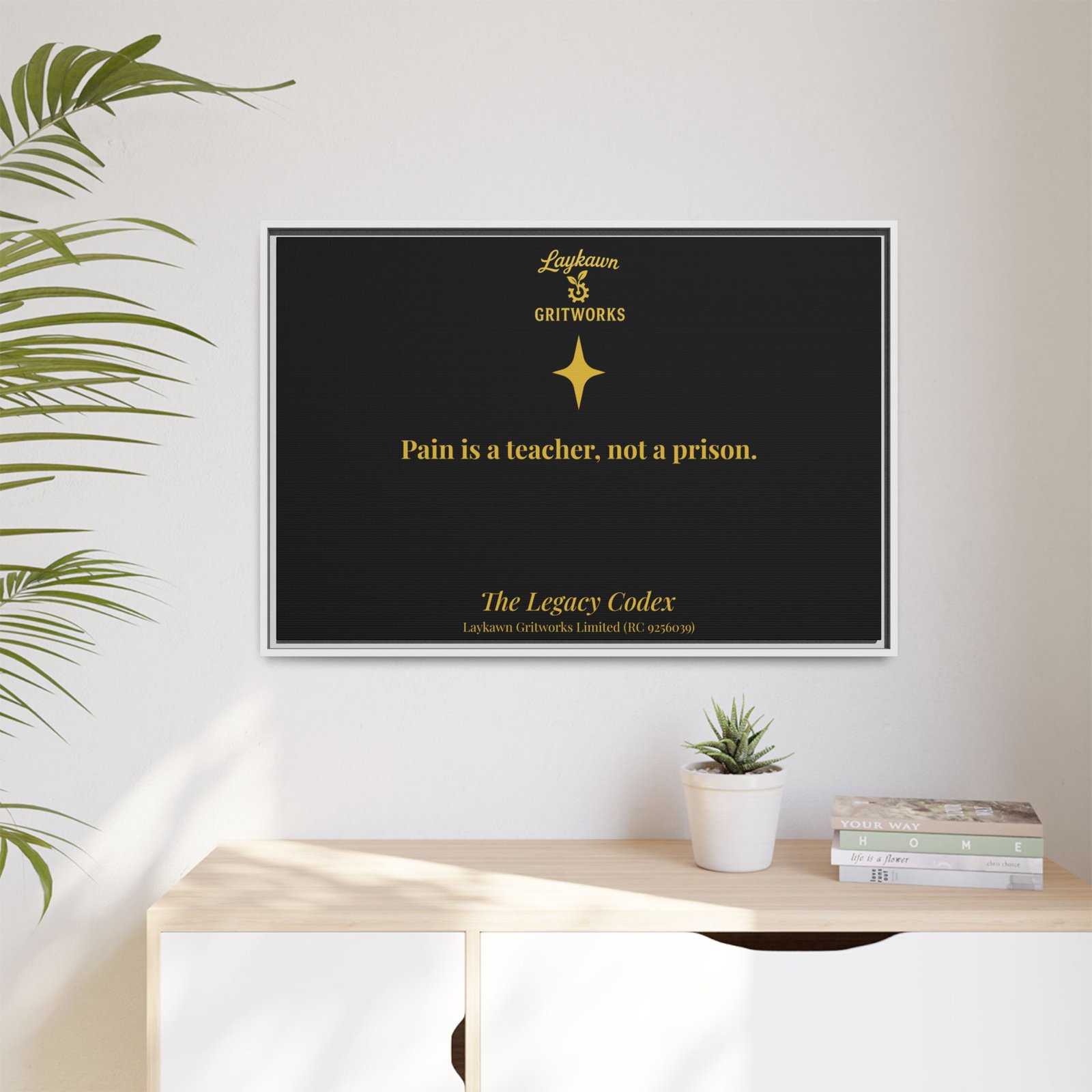 Pain as a Teacher – The Legacy Codex Premium Framed Canvas - Image 35