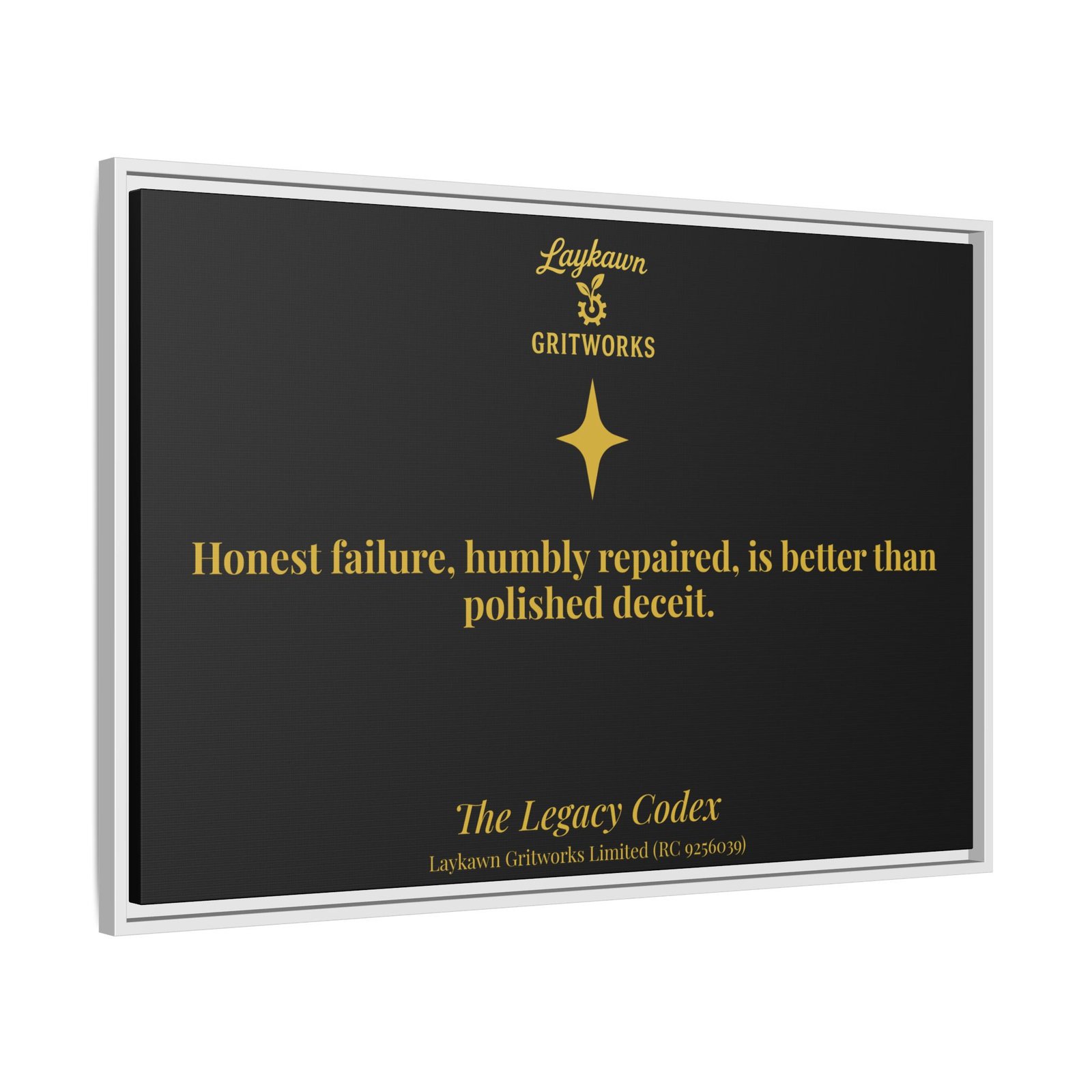 Honest Failure – The Legacy Codex Premium Framed Canvas - Image 34