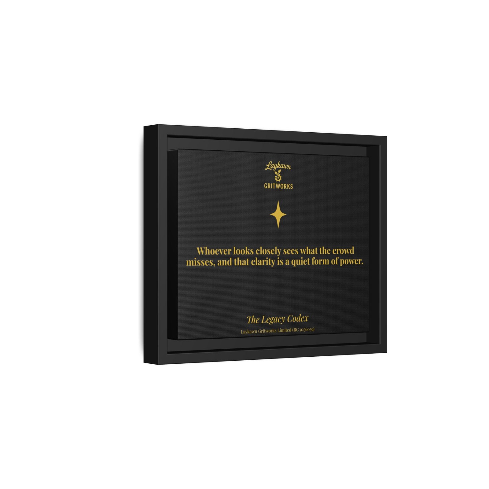 The Power of Observation – The Legacy Codex Premium Framed Canvas - Image 2