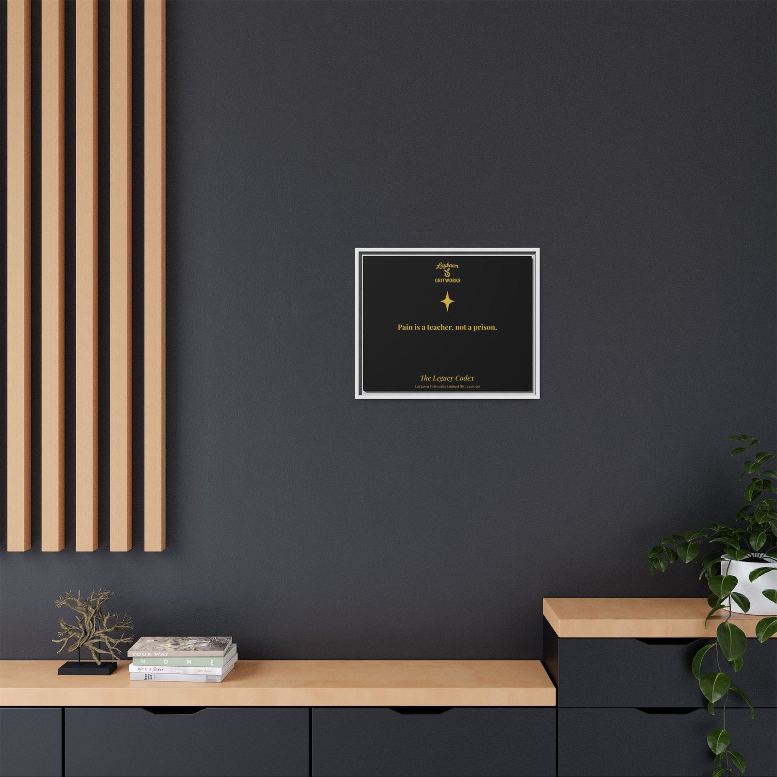 Pain as a Teacher – The Legacy Codex Premium Framed Canvas - Image 20