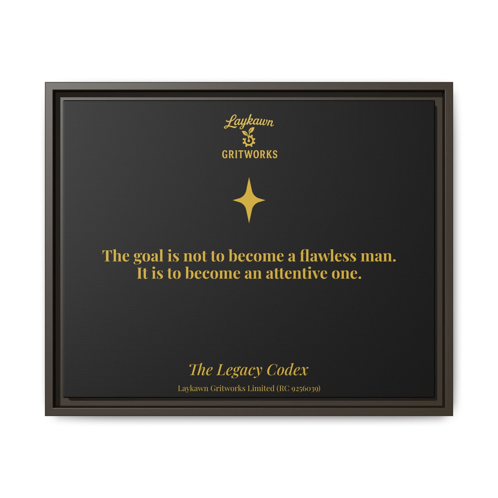 The Attentive Man – The Legacy Codex Premium Framed Canvas - Image 25