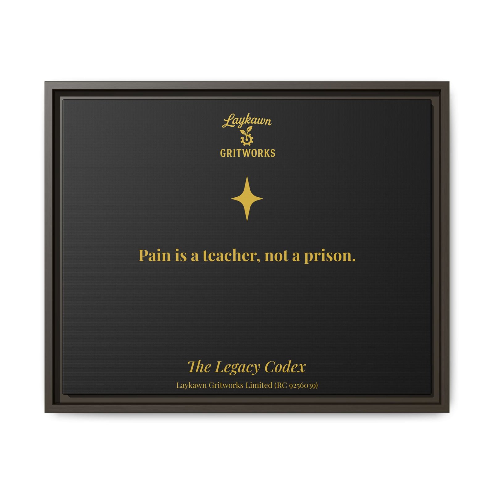 Pain as a Teacher – The Legacy Codex Premium Framed Canvas - Image 25