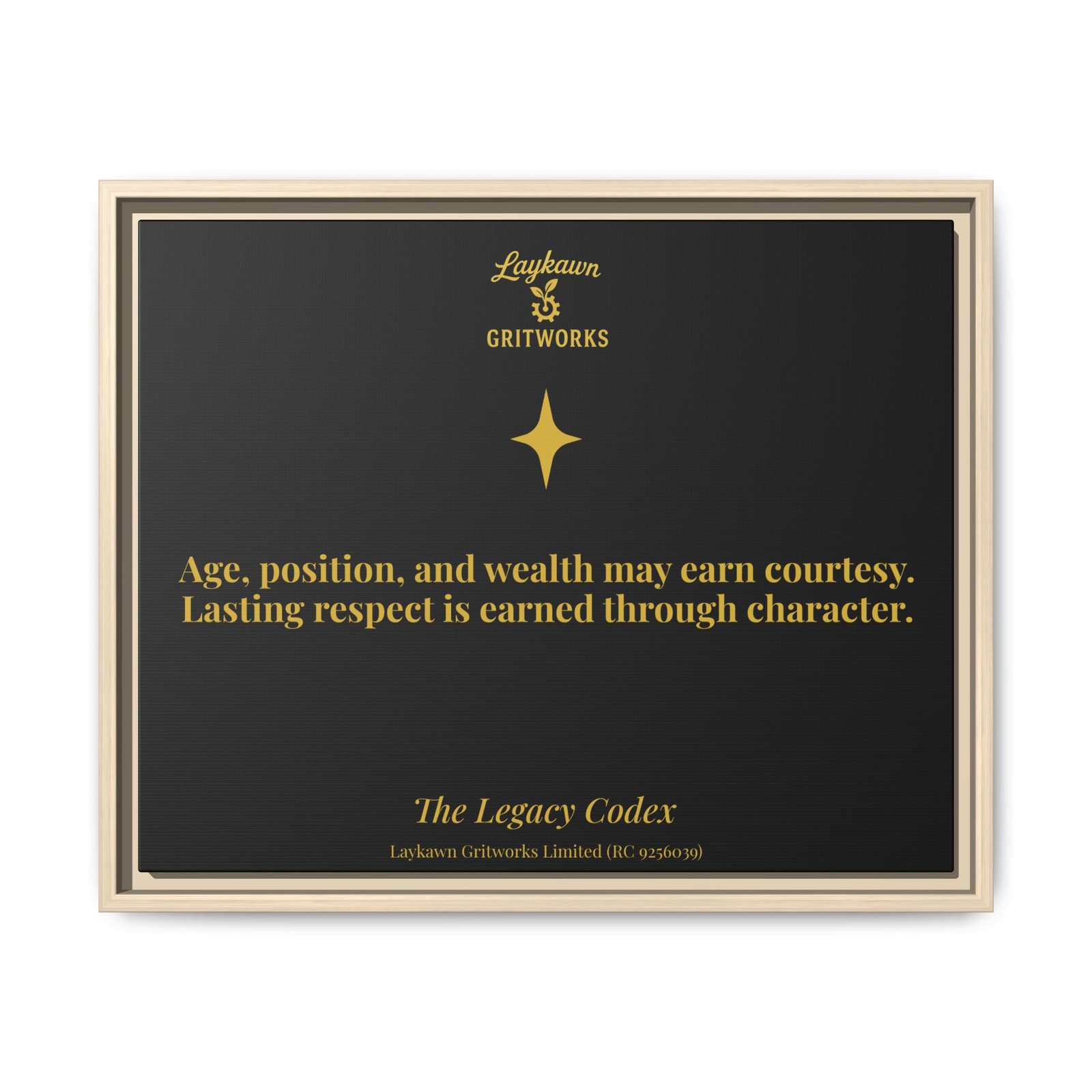 Earned Respect – The Legacy Codex Premium Framed Canvas - Image 21