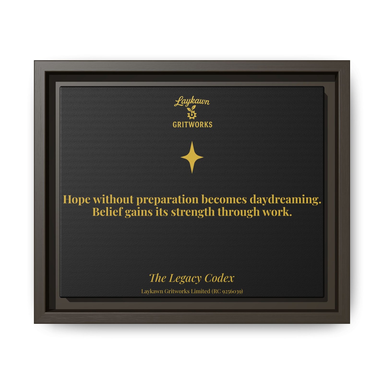 Hope With Preparation – The Legacy Codex Premium Framed Canvas - Image 9
