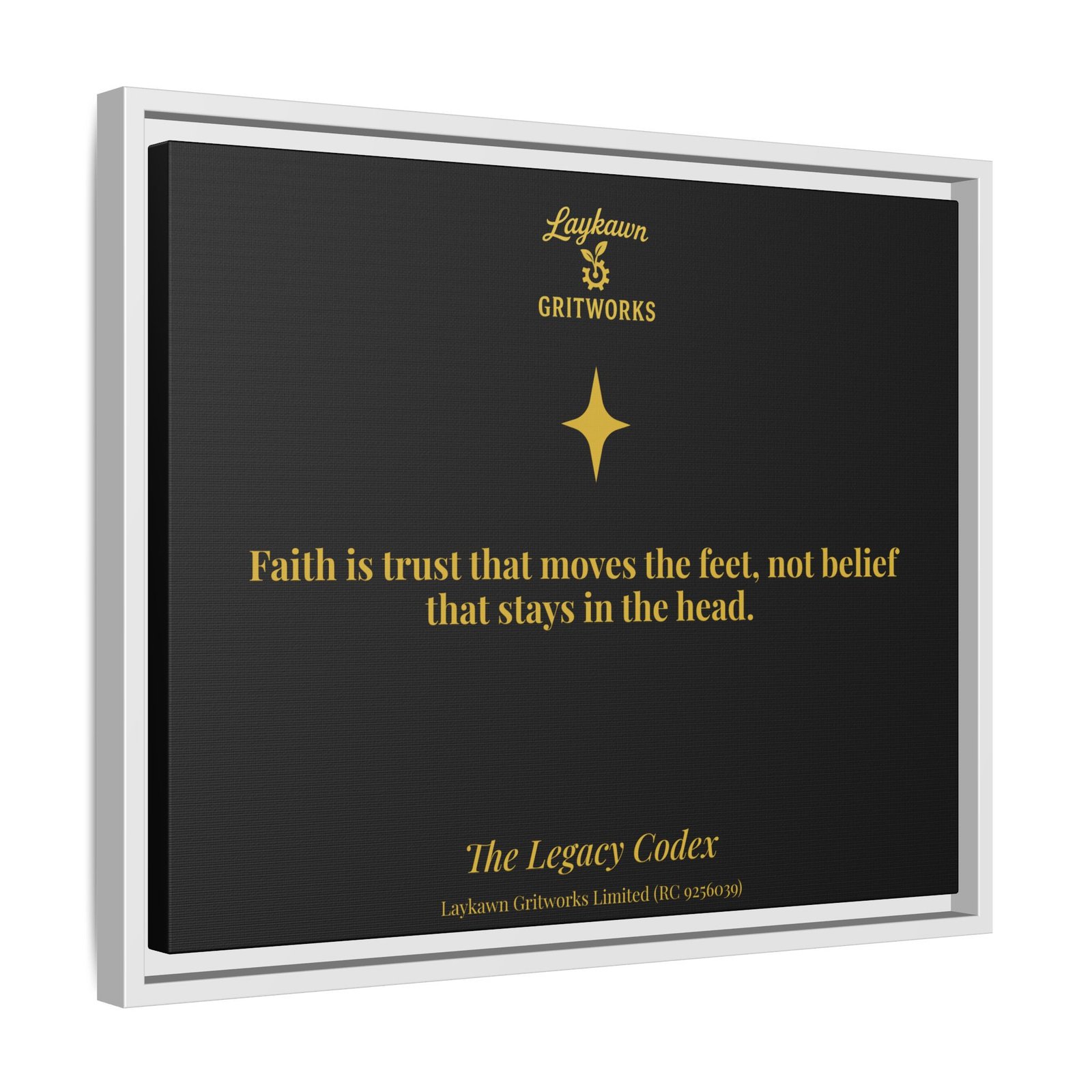 Faith That Moves – The Legacy Codex Premium Framed Canvas - Image 18