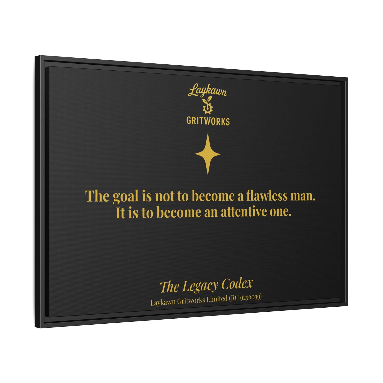 The Attentive Man – The Legacy Codex Premium Framed Canvas - Image 42