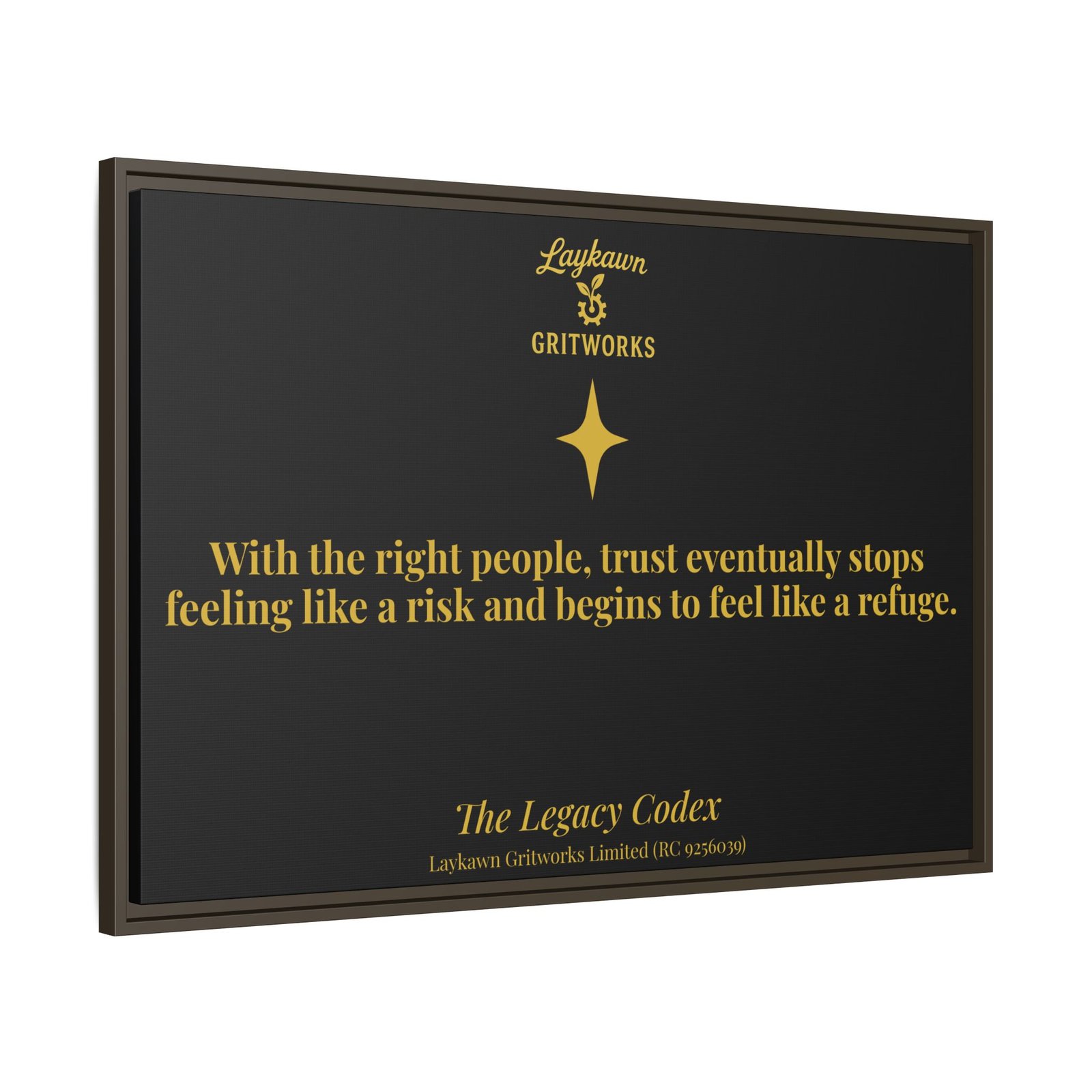 Trust as Refuge – The Legacy Codex Premium Framed Canvas - Image 38