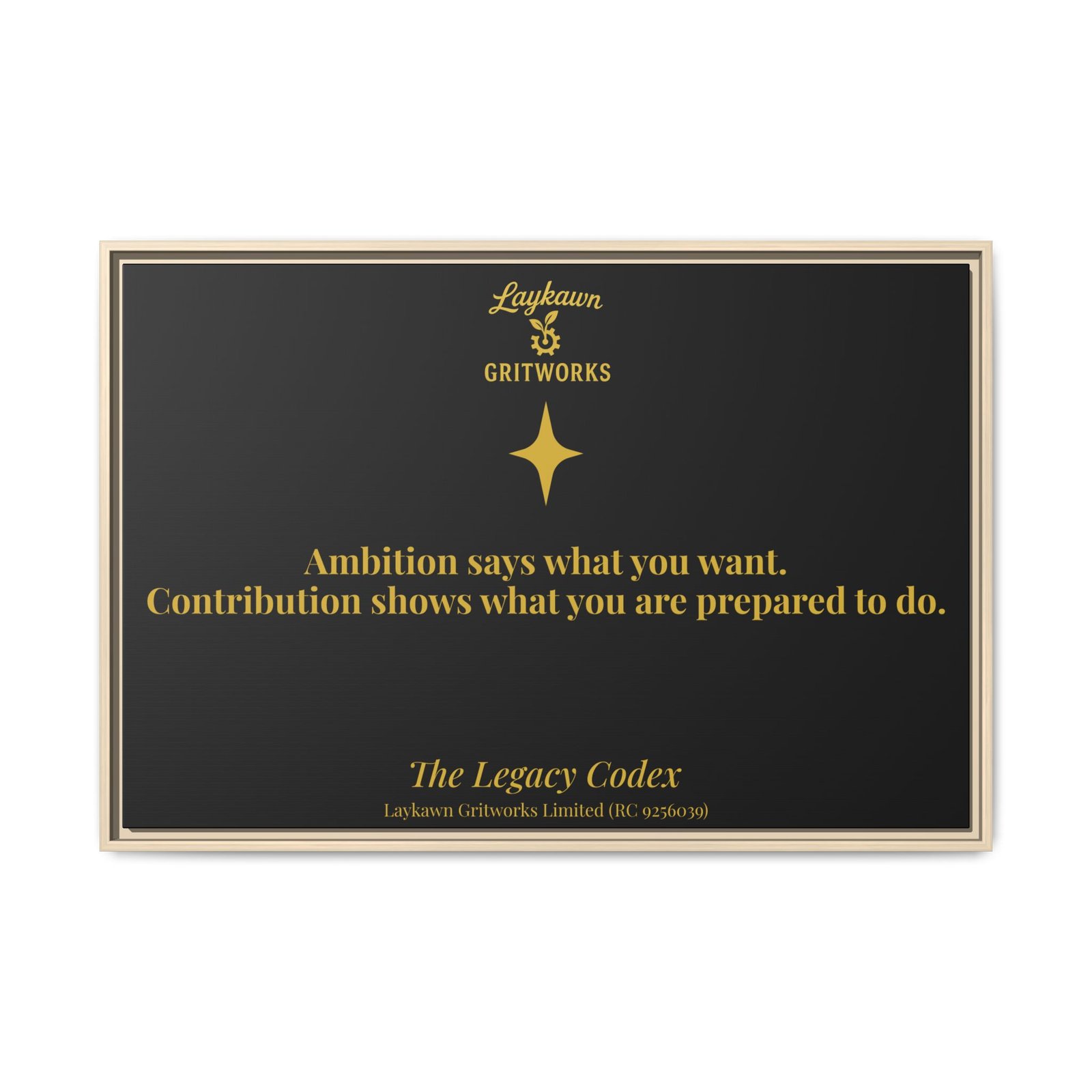 Ambition and Contribution – The Legacy Codex Premium Framed Canvas - Image 45