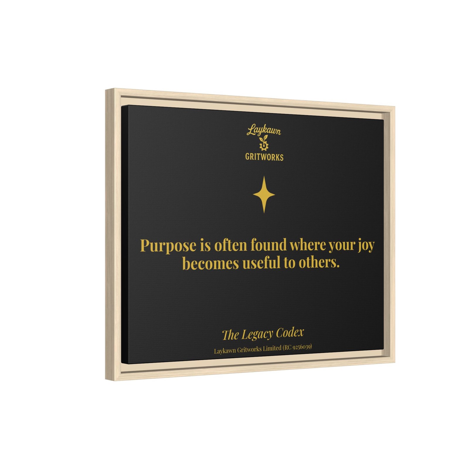Purpose in Service – The Legacy Codex Premium Framed Canvas - Image 22