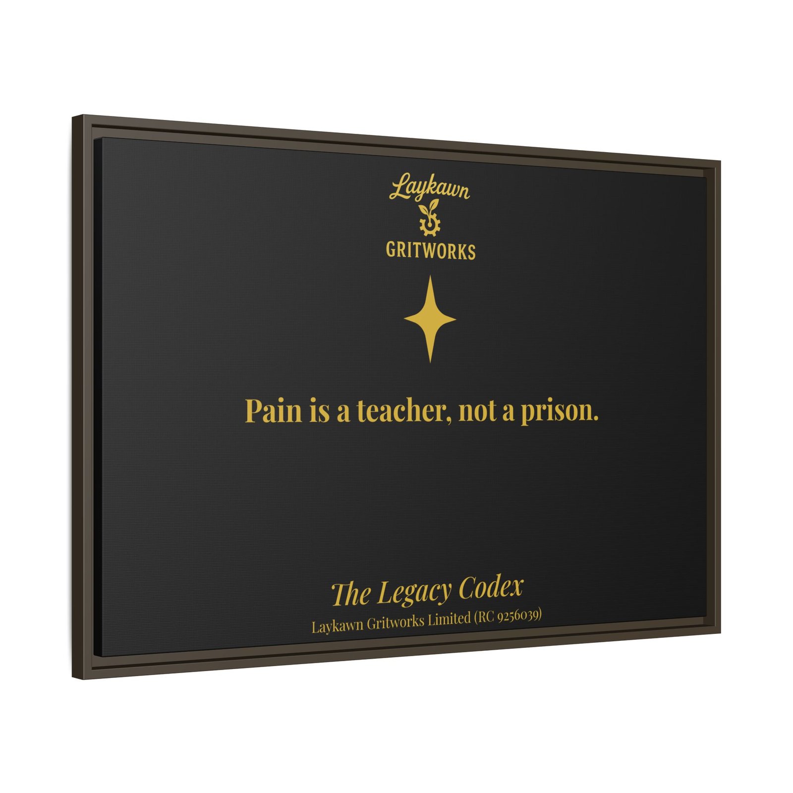 Pain as a Teacher – The Legacy Codex Premium Framed Canvas - Image 38