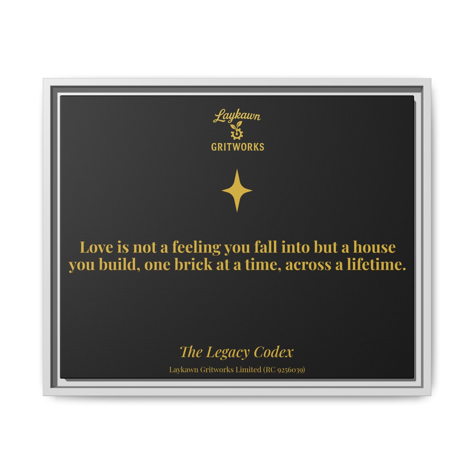 The House of Love – The Legacy Codex Premium Framed Canvas - Image 17