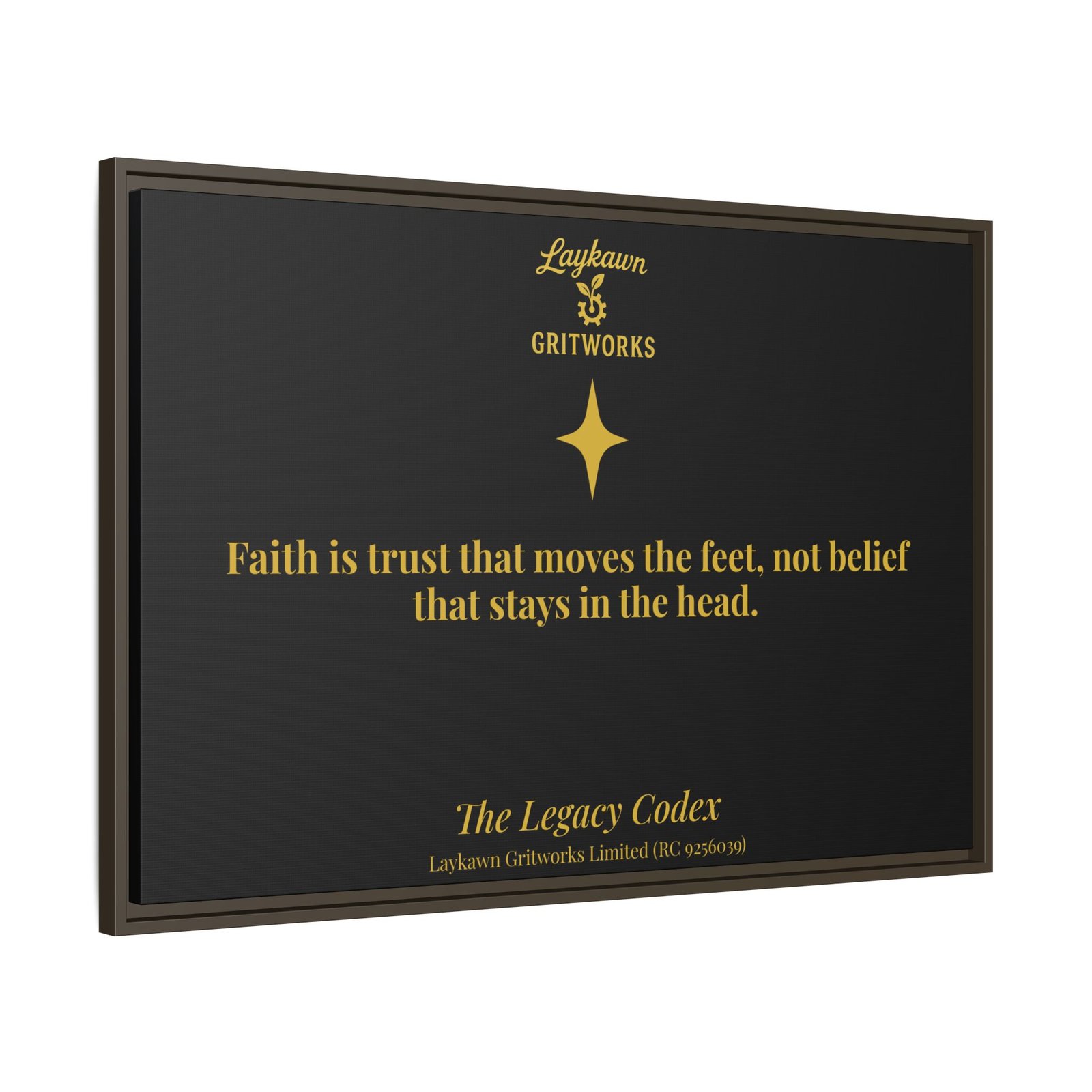 Faith That Moves – The Legacy Codex Premium Framed Canvas - Image 38