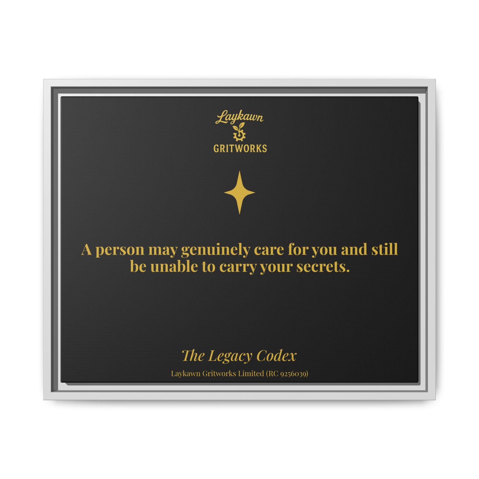 The Limits of Care – The Legacy Codex Premium Framed Canvas - Image 17
