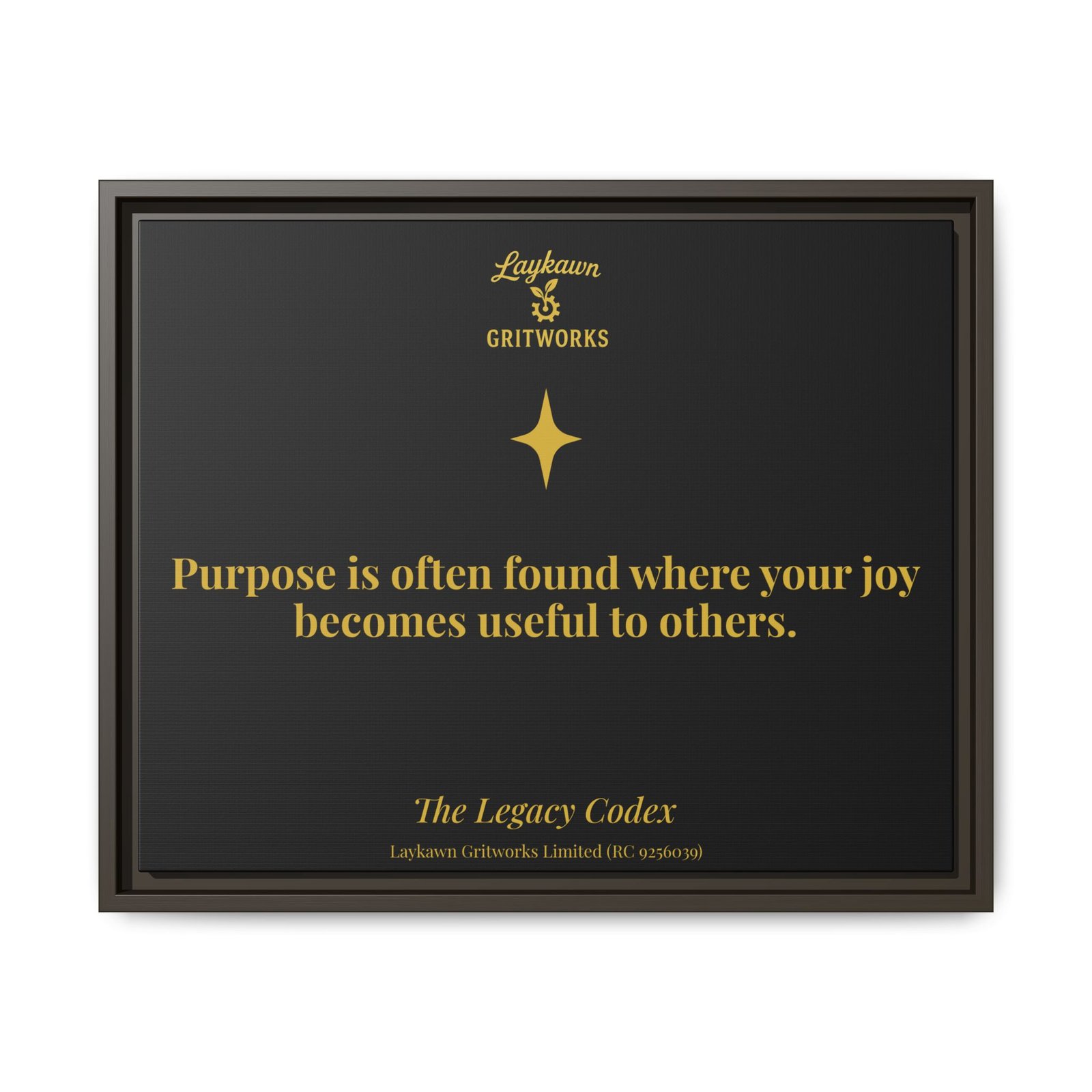 Purpose in Service – The Legacy Codex Premium Framed Canvas - Image 25