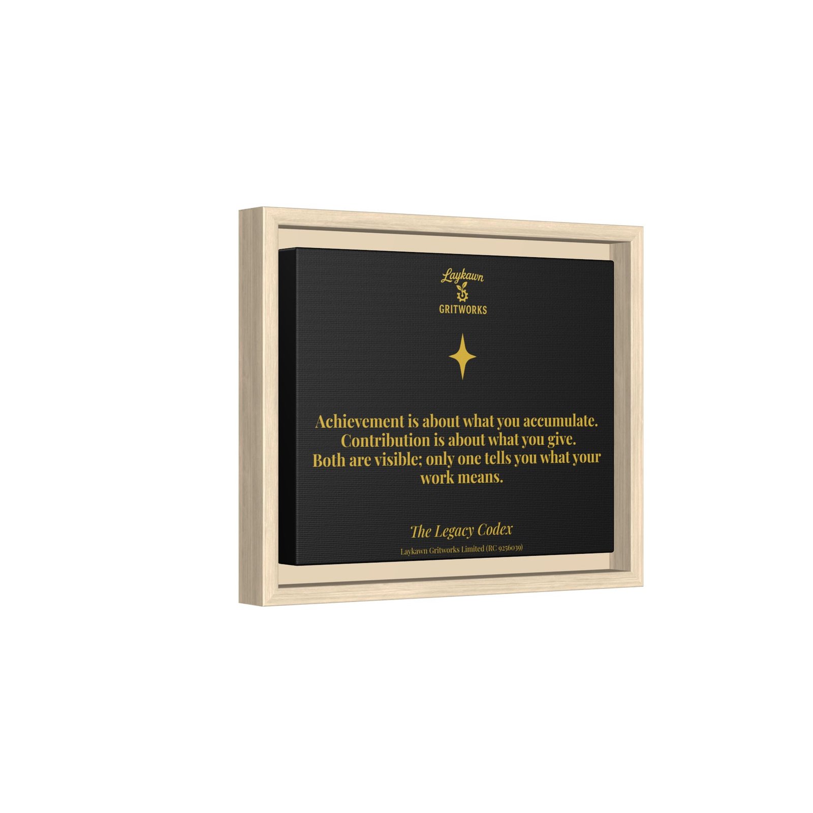 Achievement vs. Contribution – The Legacy Codex Premium Framed Canvas - Image 6