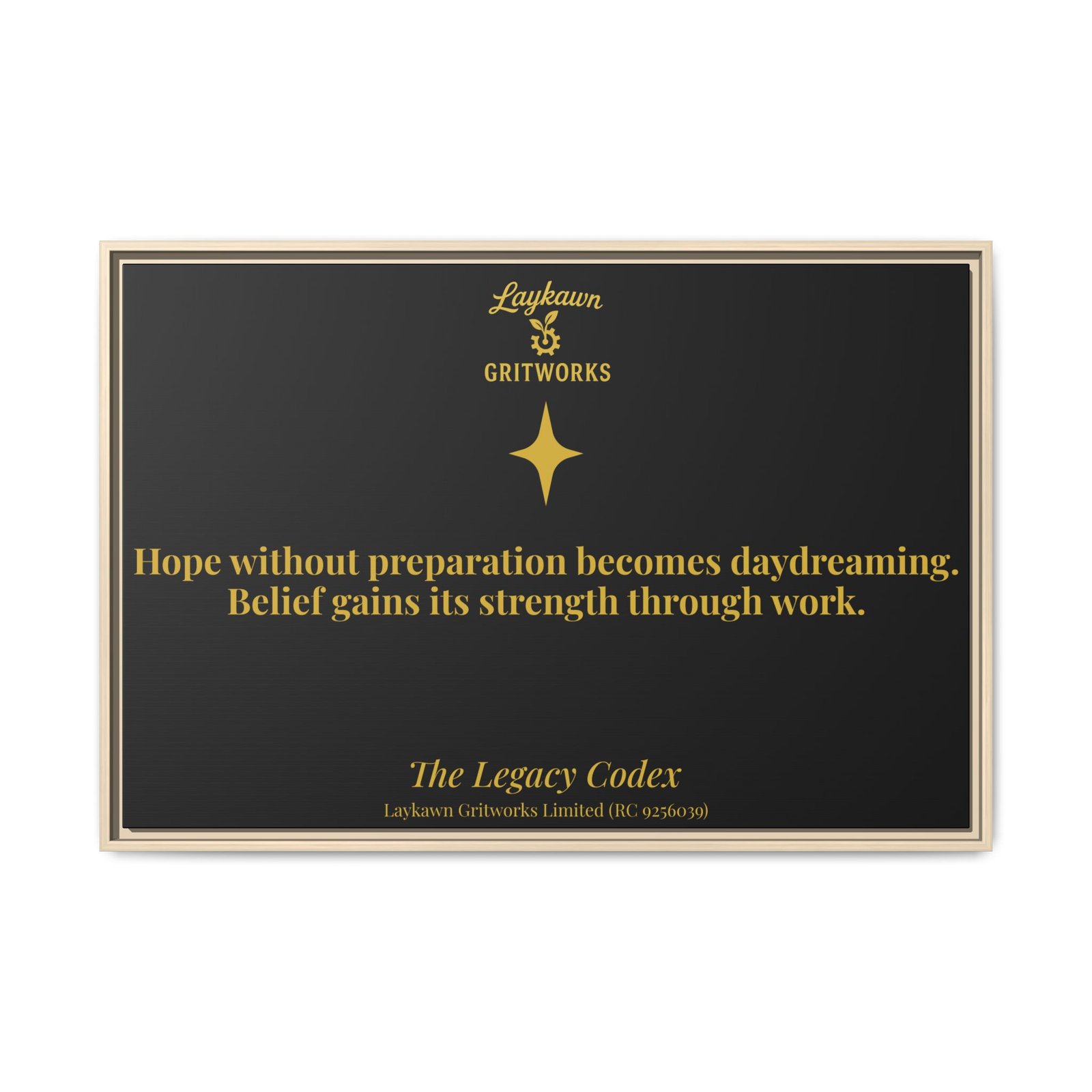 Hope With Preparation – The Legacy Codex Premium Framed Canvas - Image 45